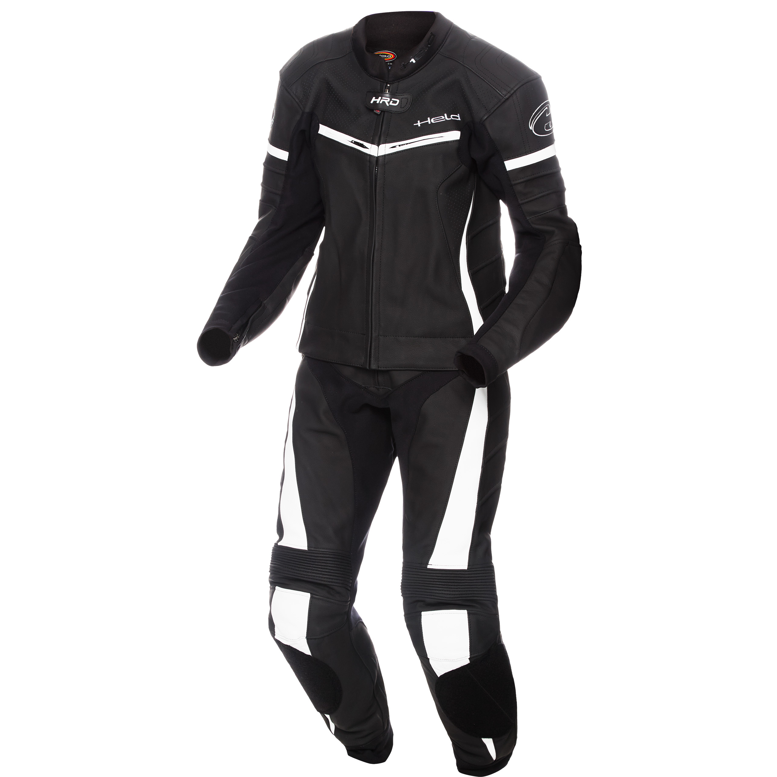 Held Spire Lederkombi 2-tlg. schwarz/weiß 56 - Motorradbekleidung - Motorradkombis