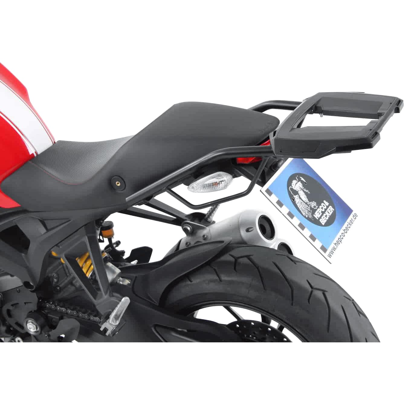 Hepco & Becker Alurack Gepäckbrücke schwarz für Monster 1100 Evo 2011-2013 - Motorradzubehör - Motorradgepäck