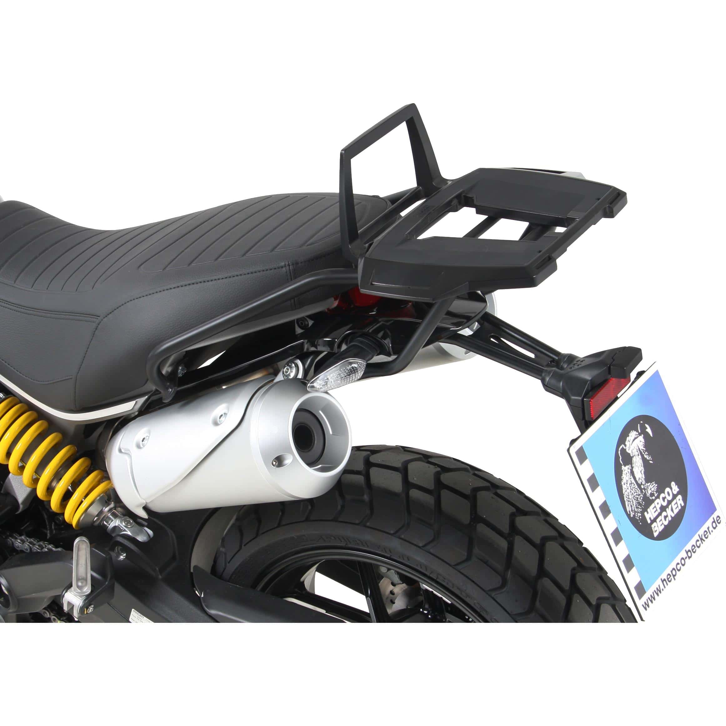 Hepco & Becker Alurack Gepäckbrücke schwarz für Scrambler 1100 2018-2020 - Motorradzubehör - Motorradgepäck