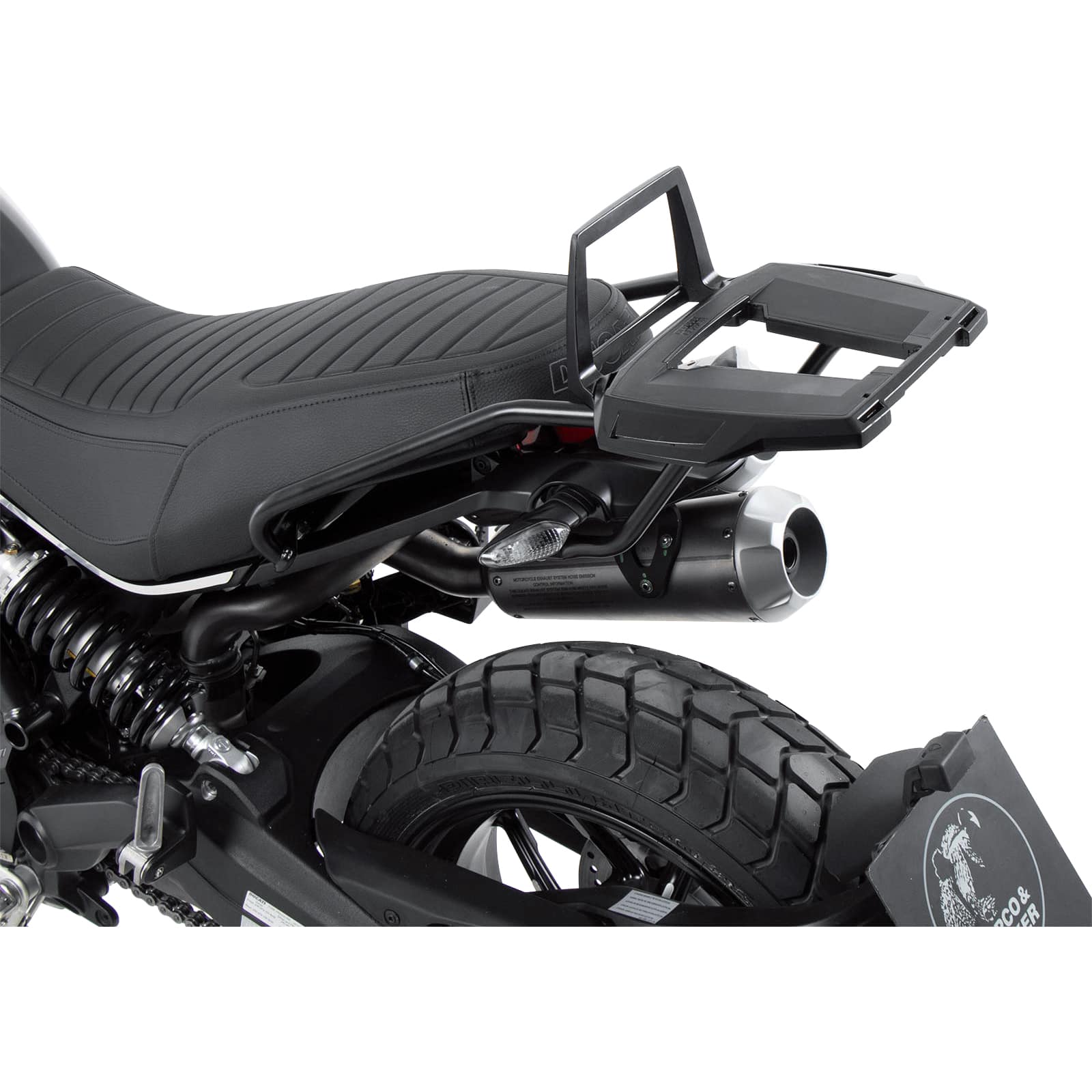 Hepco & Becker Alurack Gepäckbrücke schwarz für Scrambler 1100 Pro 2021- - Motorradzubehör - Motorradgepäck