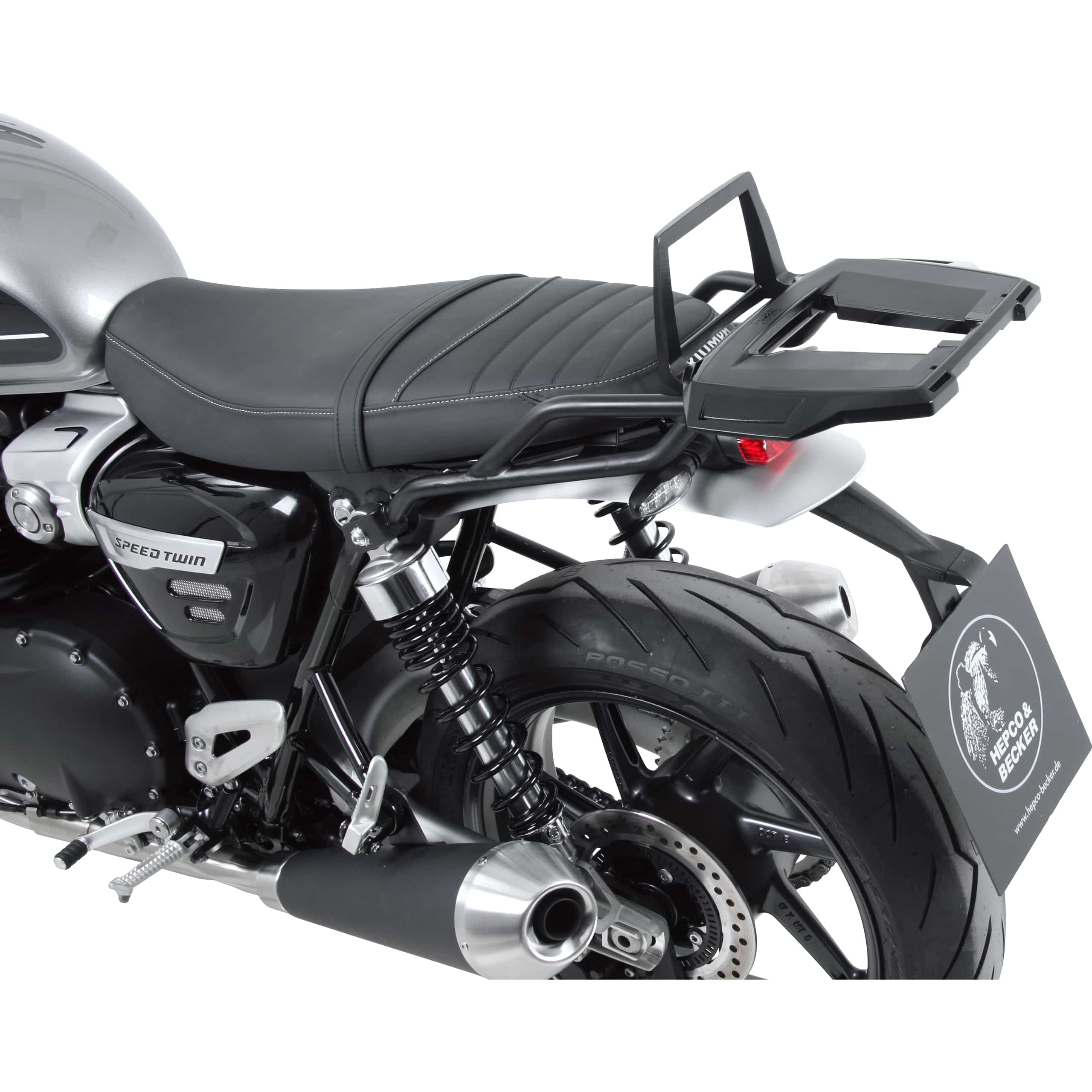 Hepco & Becker Alurack Gepäckbrücke schwarz für Triumph Speed Twin 1200 - Motorradzubehör - Motorradgepäck