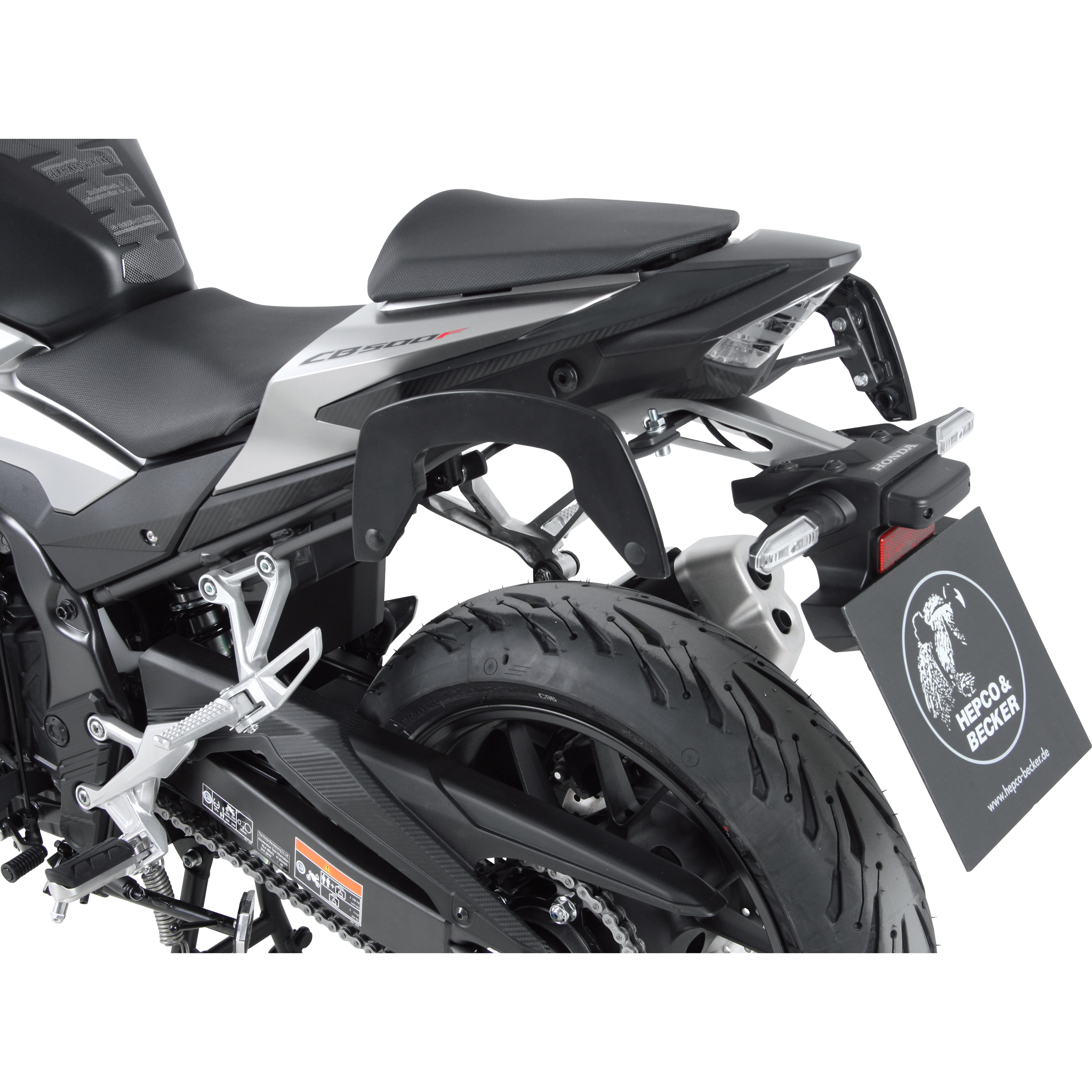 Hepco & Becker C-Bow Seitentaschenhalter anthrazit für Honda CB 500 F 2019- - Motorradzubehör - Motorradgepäck