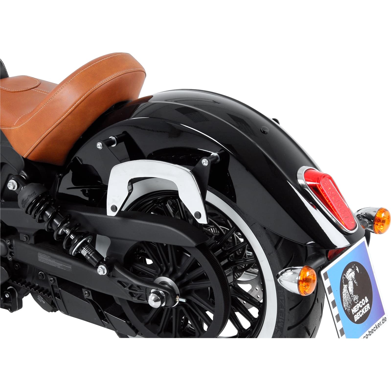 Hepco & Becker C-Bow Seitentaschenhalter chrom für Indian Scout/Sixty - Motorradzubehör - Motorradgepäck
