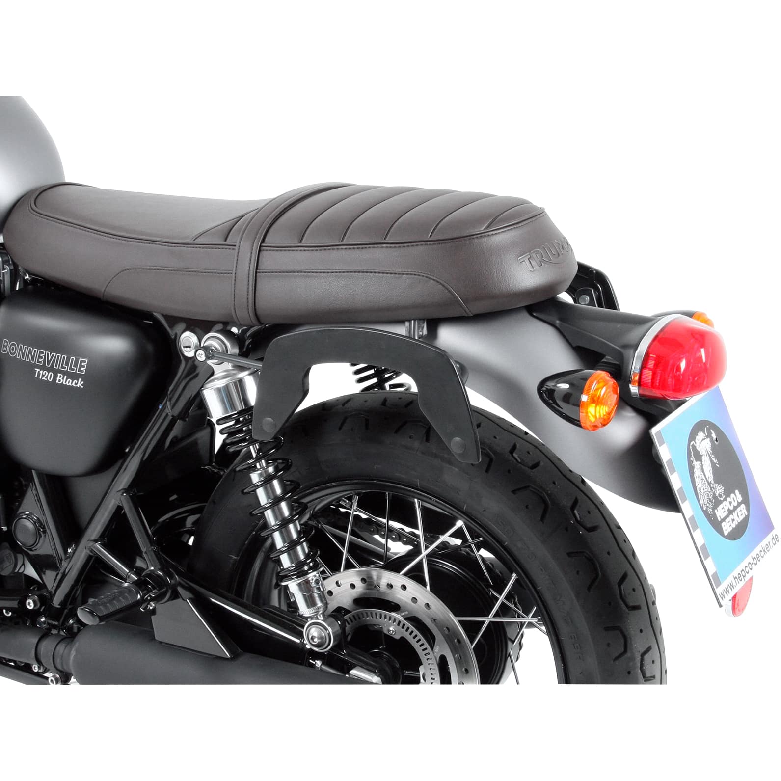 Hepco & Becker C-Bow Seitentaschenhalter schwarz für Bonneville T 100 2017- - Motorradzubehör - Motorradgepäck