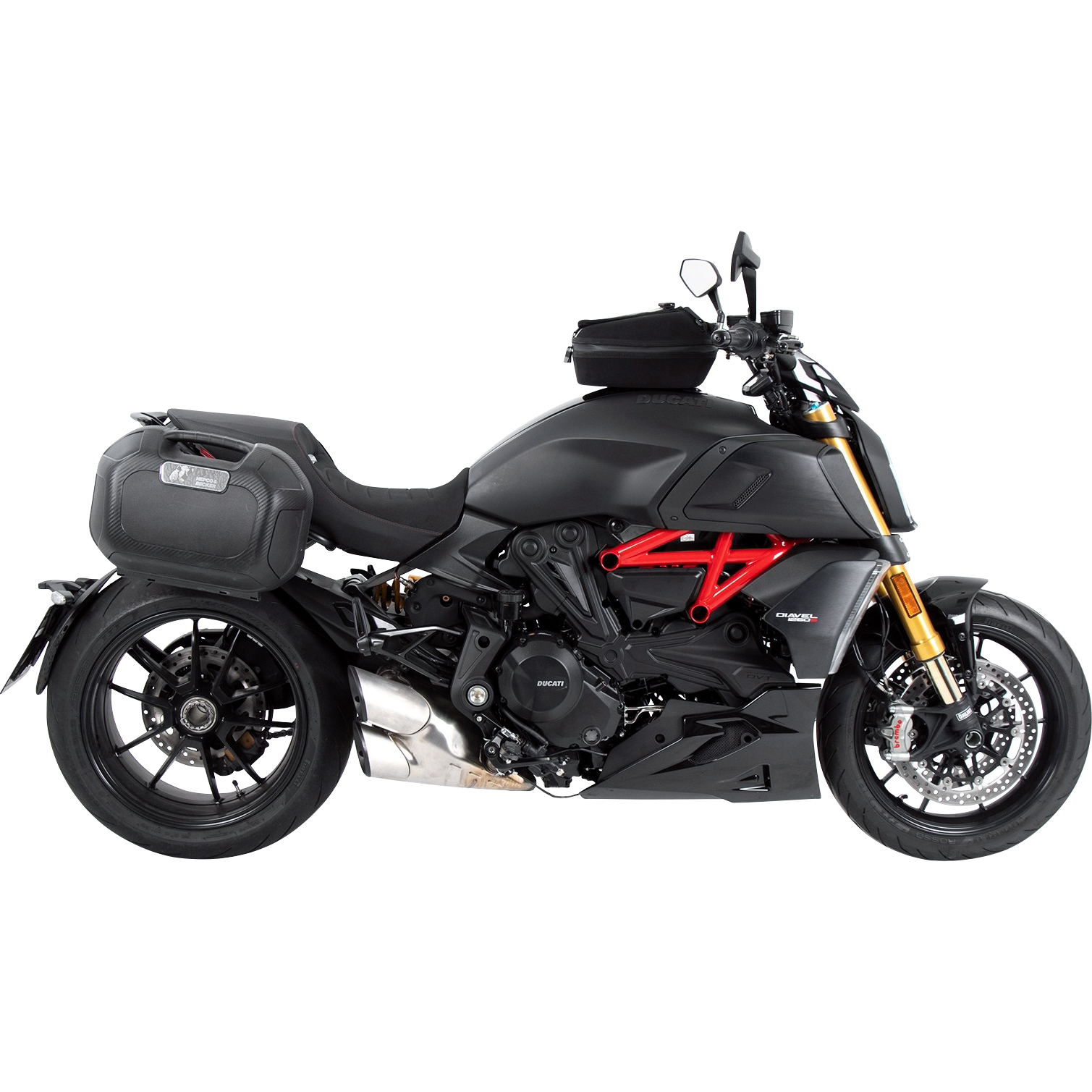 Hepco & Becker C-Bow Seitentaschenhalter schwarz für Ducati Diavel 1260 /S - Motorradzubehör - Motorradgepäck