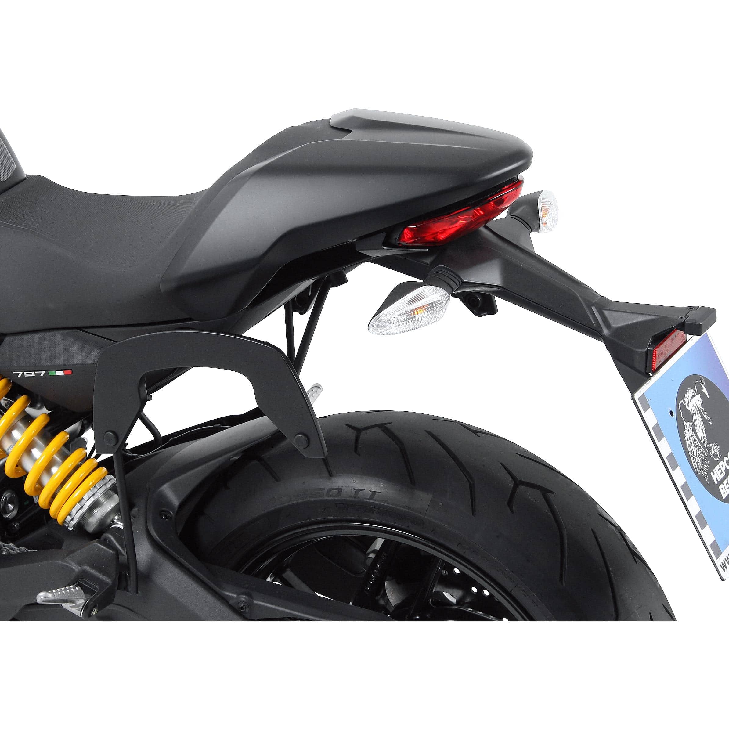 Hepco & Becker C-Bow Seitentaschenhalter schwarz für Ducati Monster 797 - Motorradzubehör - Motorradgepäck