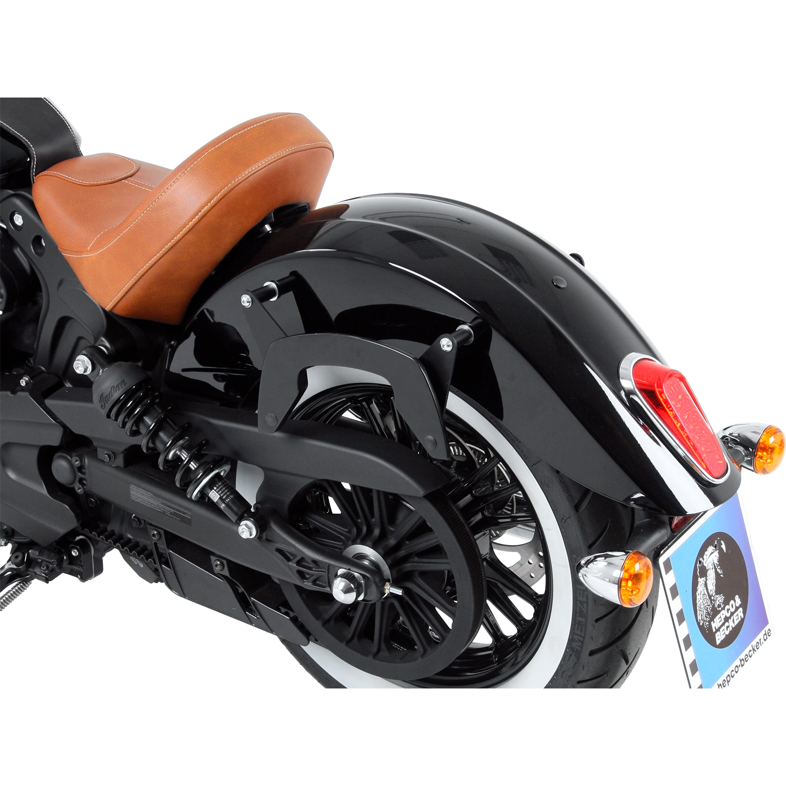 Hepco & Becker C-Bow Seitentaschenhalter schwarz für Indian Scout/Sixty - Motorradzubehör - Motorradgepäck