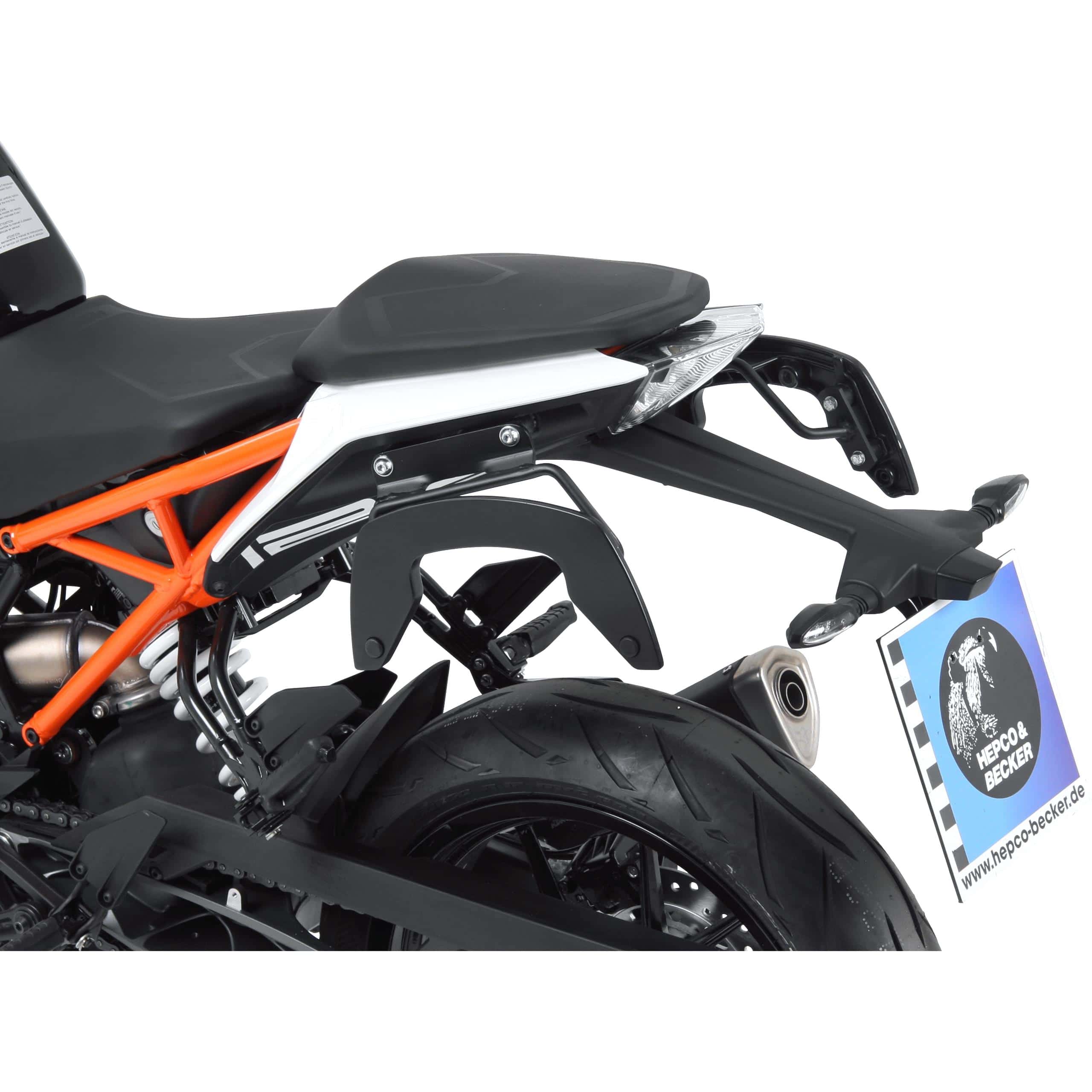 Hepco & Becker C-Bow Seitentaschenhalter schwarz für KTM Duke 125 2017- - Motorradzubehör - Motorradgepäck