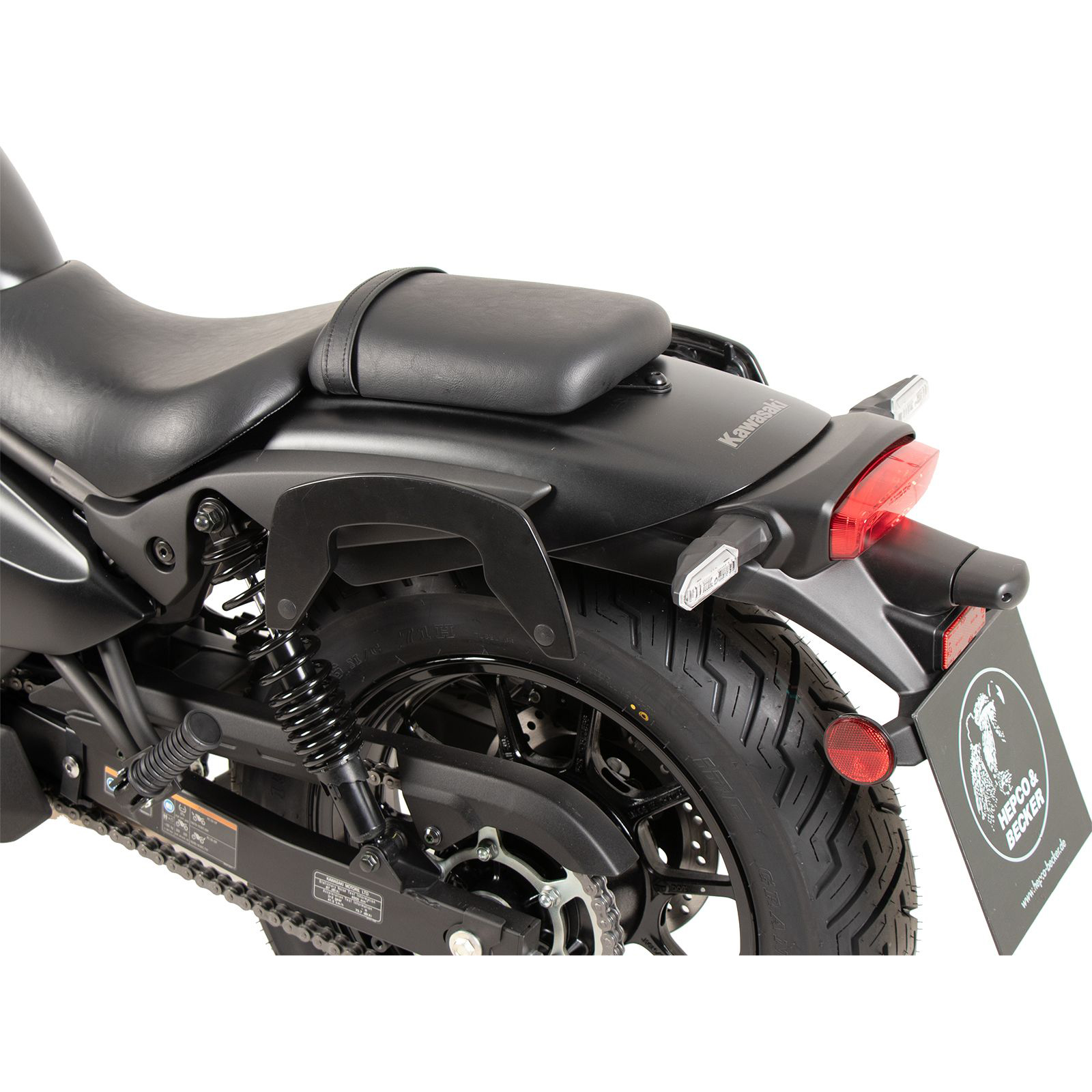 Hepco & Becker C-Bow Seitentaschenhalter schwarz für Kawa Eliminator 500 - Motorradzubehör - Motorradgepäck