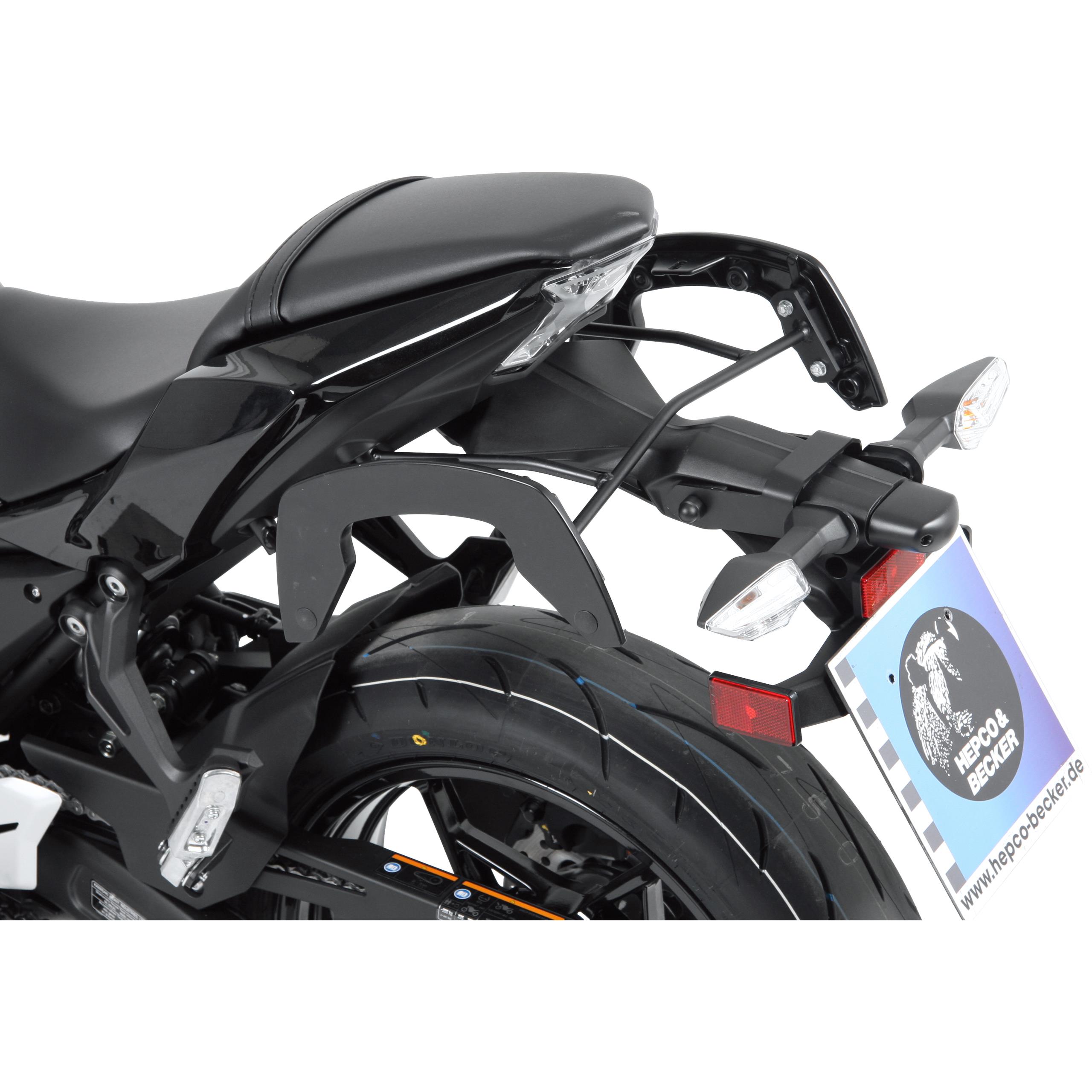Hepco & Becker C-Bow Seitentaschenhalter schwarz für Kawa Ninja 650 2017- - Motorradzubehör - Motorradgepäck