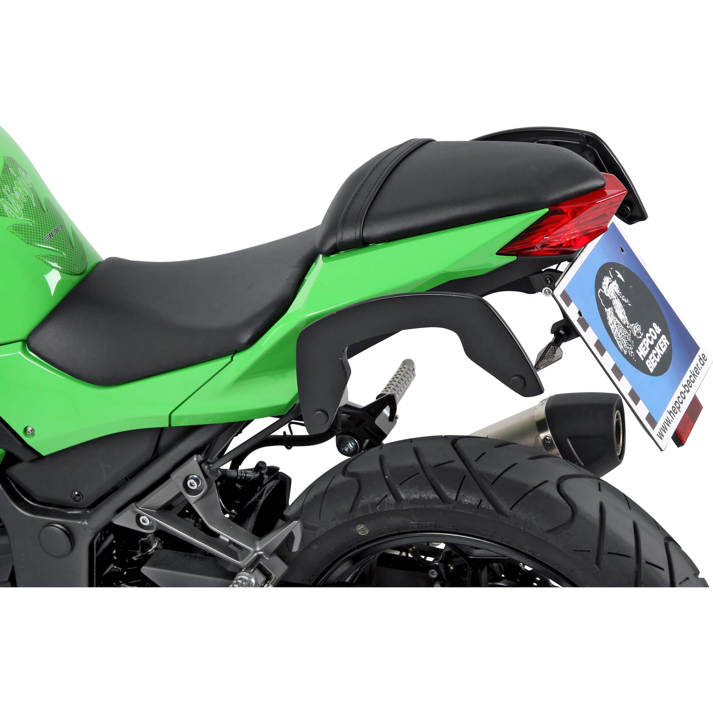 Hepco & Becker C-Bow Seitentaschenhalter schwarz für Kawa ZX 300 R Ninja - Motorradzubehör - Motorradgepäck