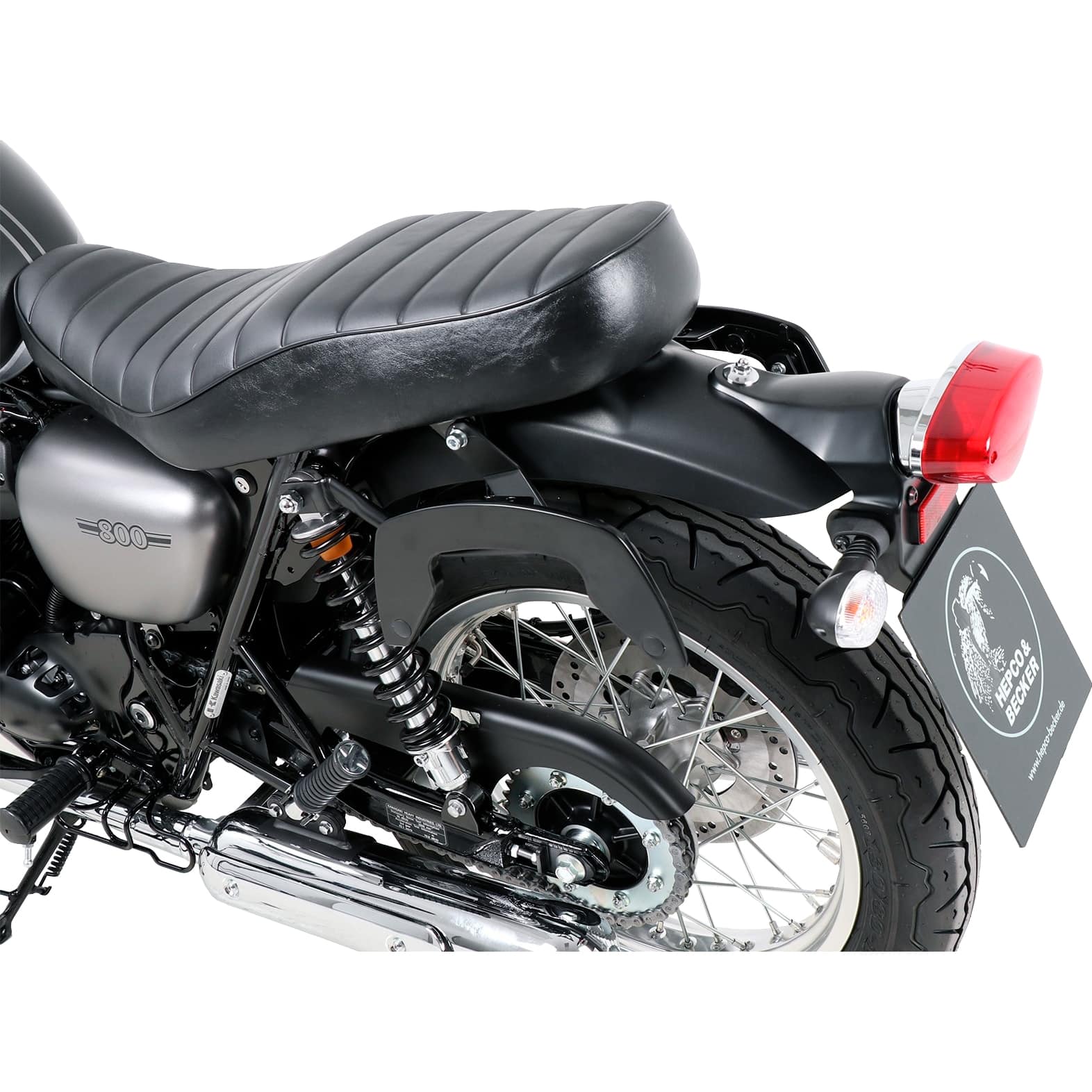 Hepco & Becker C-Bow Seitentaschenhalter schwarz für Kawasaki W 800 2019- - Motorradzubehör - Motorradgepäck