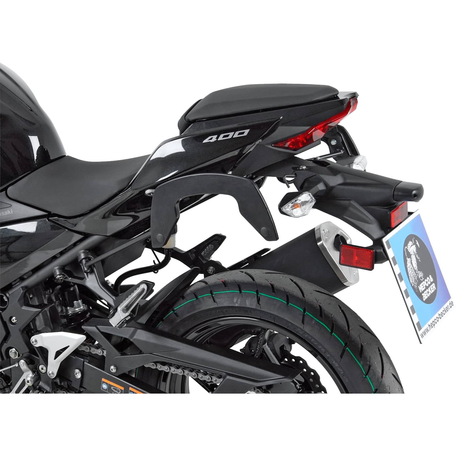 Hepco & Becker C-Bow Seitentaschenhalter schwarz für Kawasaki Z 400 2019- - Motorradzubehör - Motorradgepäck