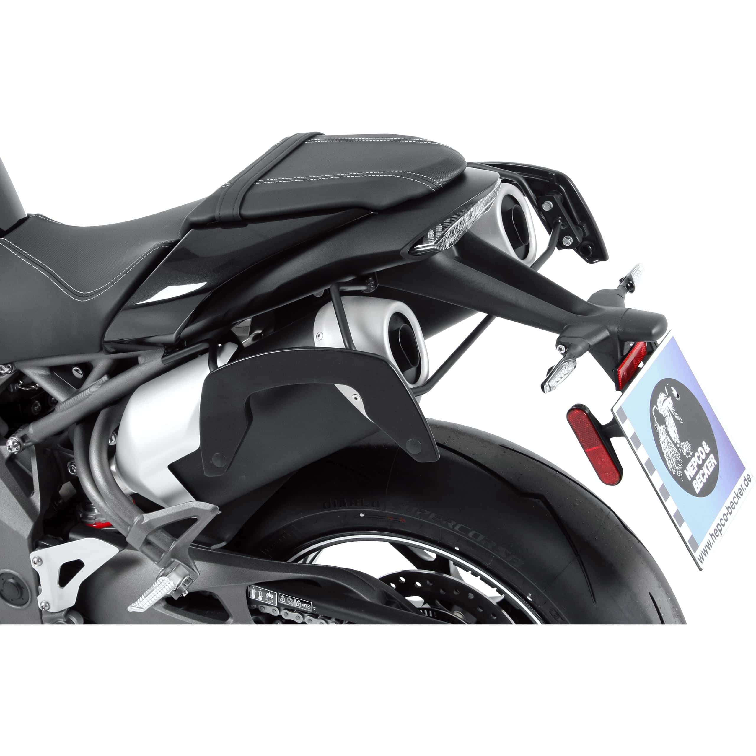 Hepco & Becker C-Bow Seitentaschenhalter schwarz für Speed Triple S/R 2016- - Motorradzubehör - Motorradgepäck