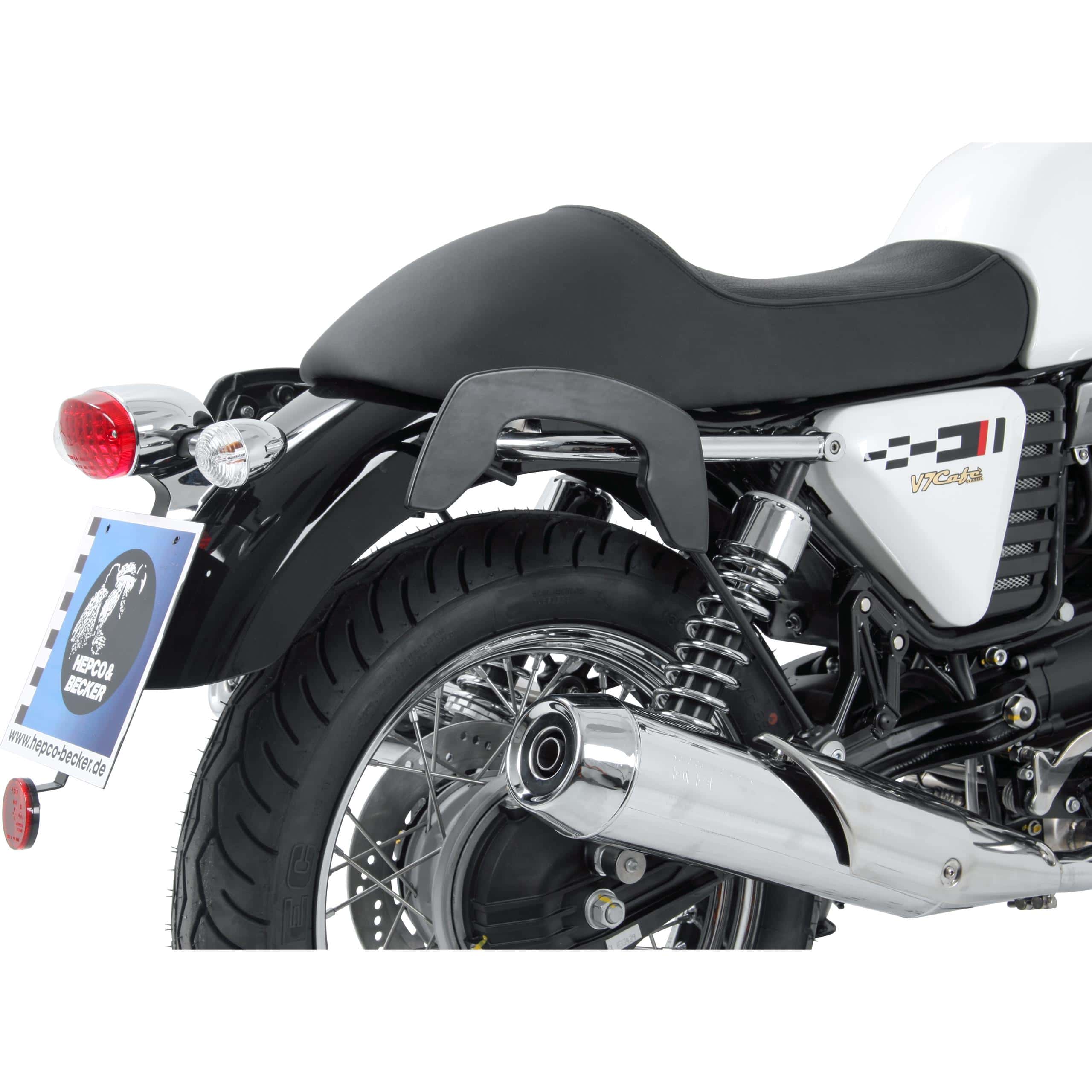 Hepco & Becker C-Bow Seitentaschenhalter schwarz für V7 Cafe Classic 09-11 - Motorradzubehör - Motorradgepäck