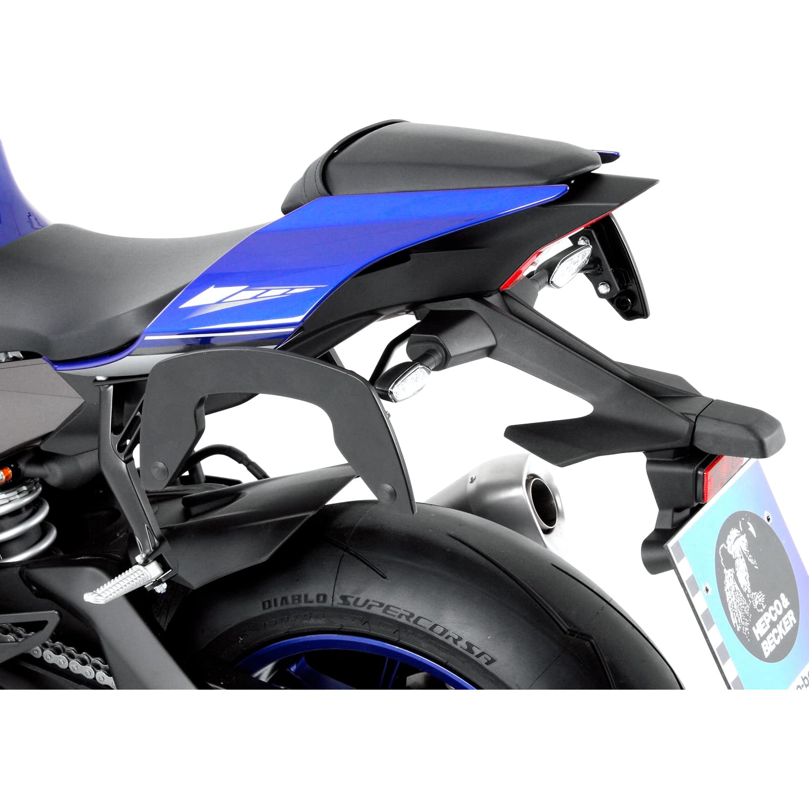 Hepco & Becker C-Bow Seitentaschenhalter schwarz für Yamaha YZF R1 /M 2015- - Motorradzubehör - Motorradgepäck