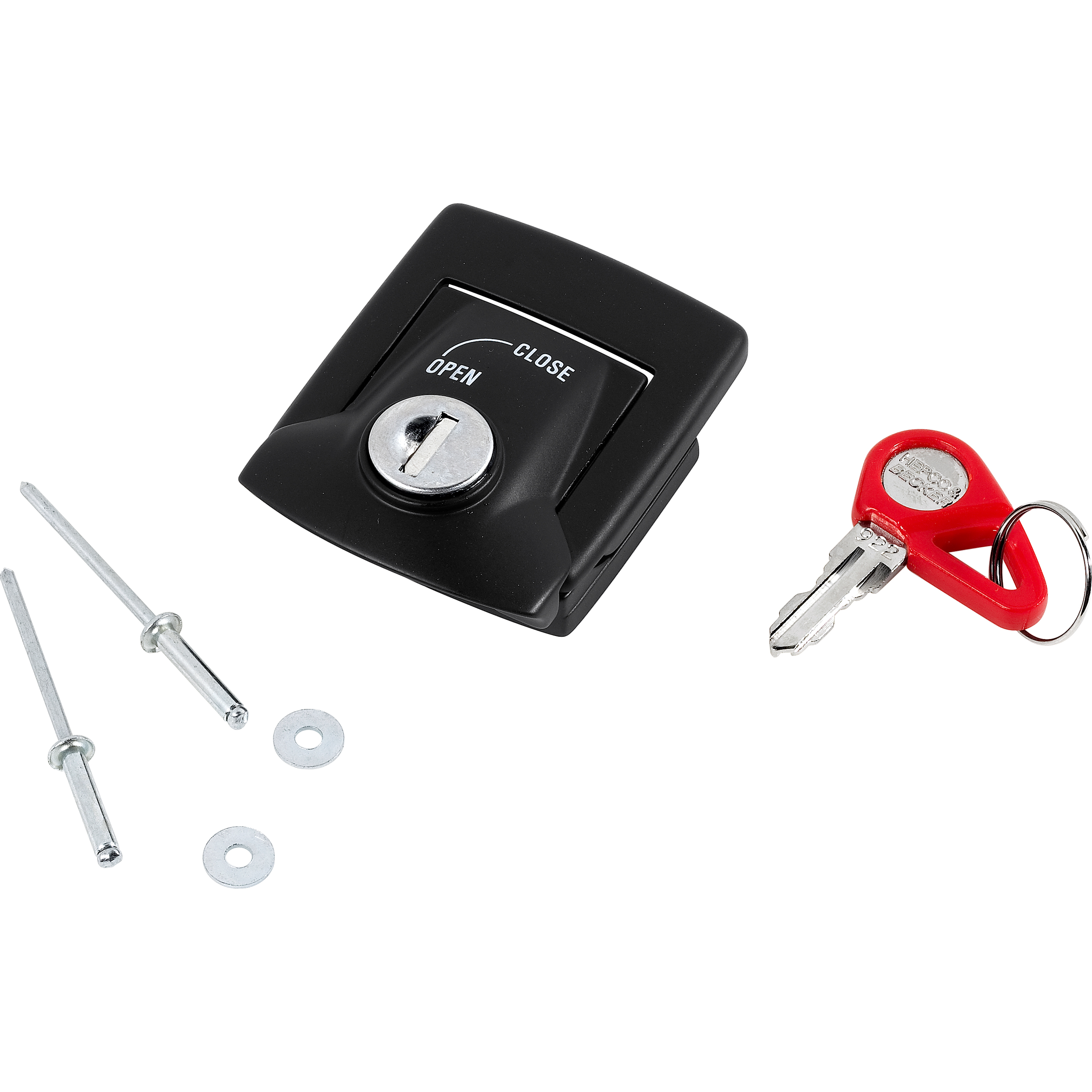 Hepco & Becker Ersatzteil Deckelschloss schwarz mit Schließzylinder SN907 - Motorradzubehör - Motorradgepäck