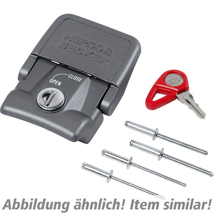 Hepco & Becker Ersatzteil Krallschloss Alu Koffer an Träger silber SN940 - Motorradzubehör - Motorradgepäck