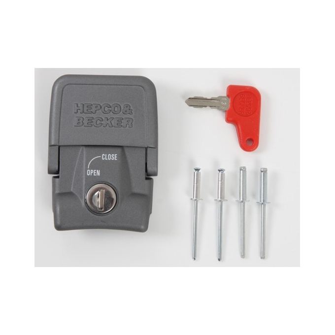 Hepco & Becker Ersatzteil Krallschloss Koffer an Träger silber SN934/134 - Motorradzubehör - Motorradgepäck