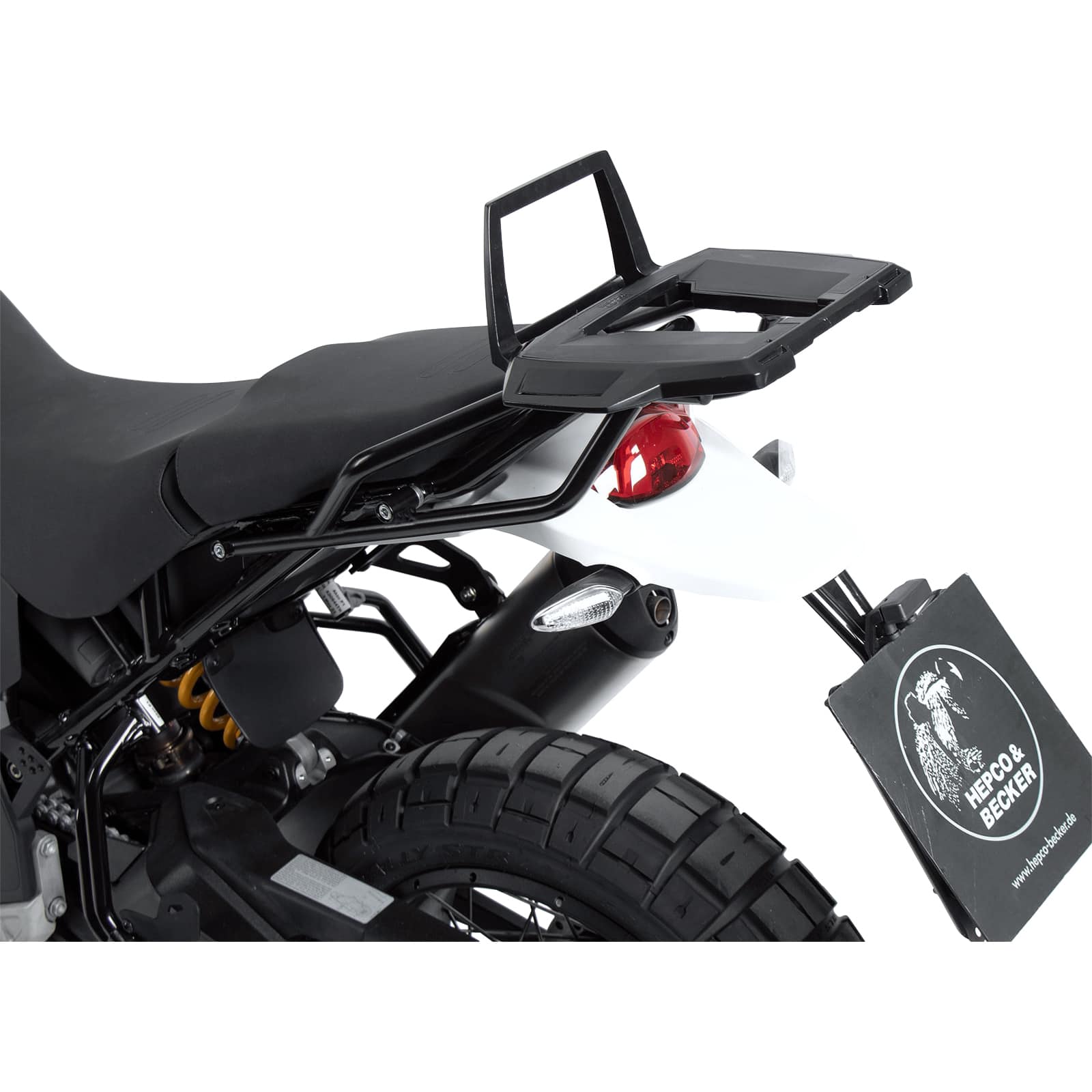 Hepco & Becker Gepäckträger Alurack schwarz für Ducati Desert X - Motorradzubehör - Motorradgepäck