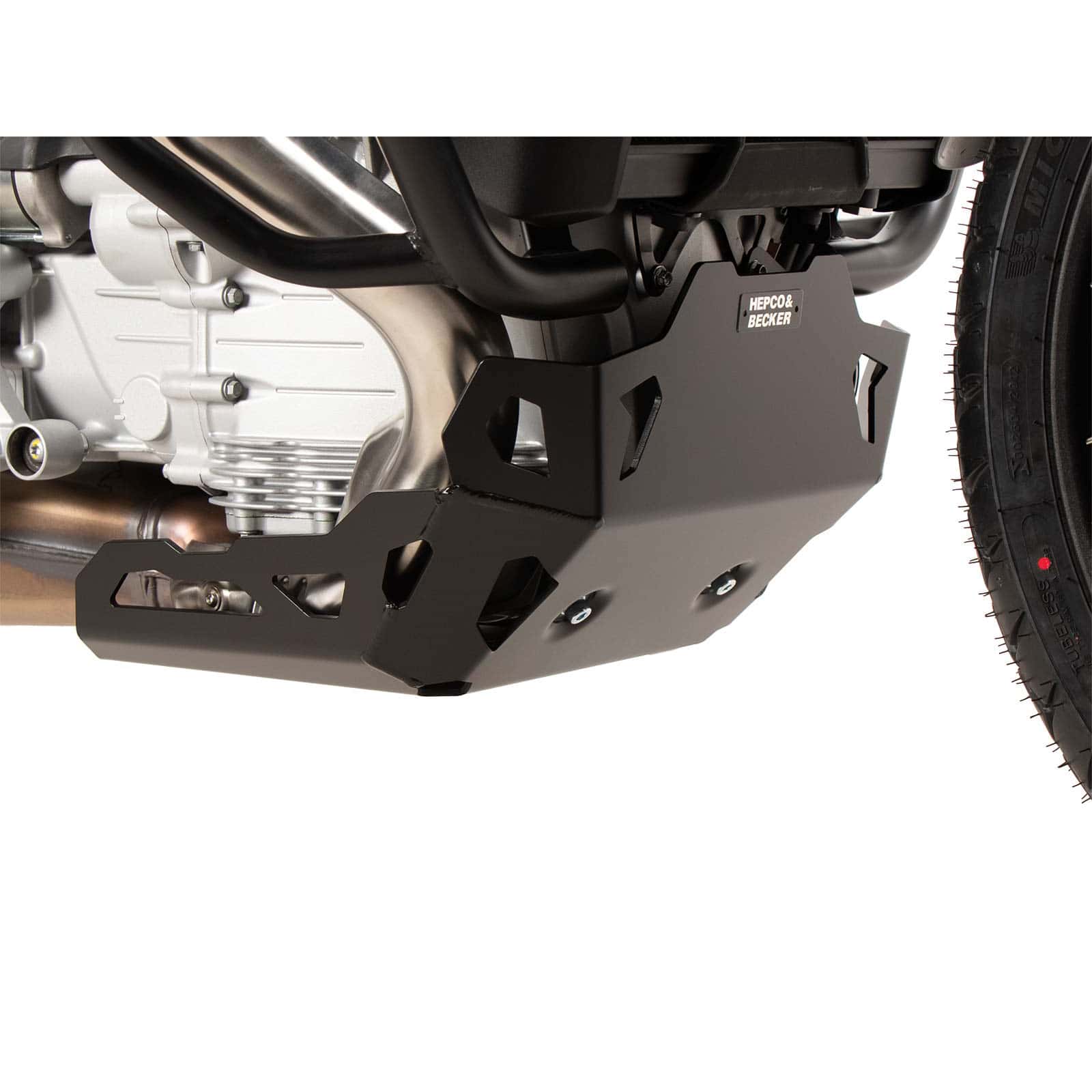 Hepco & Becker Motorschutz Alu schwarz für Moto Guzzi Stelvio 1000 - Motorradteile & Ersatzteile - Verkleidungen & Abdeckungen