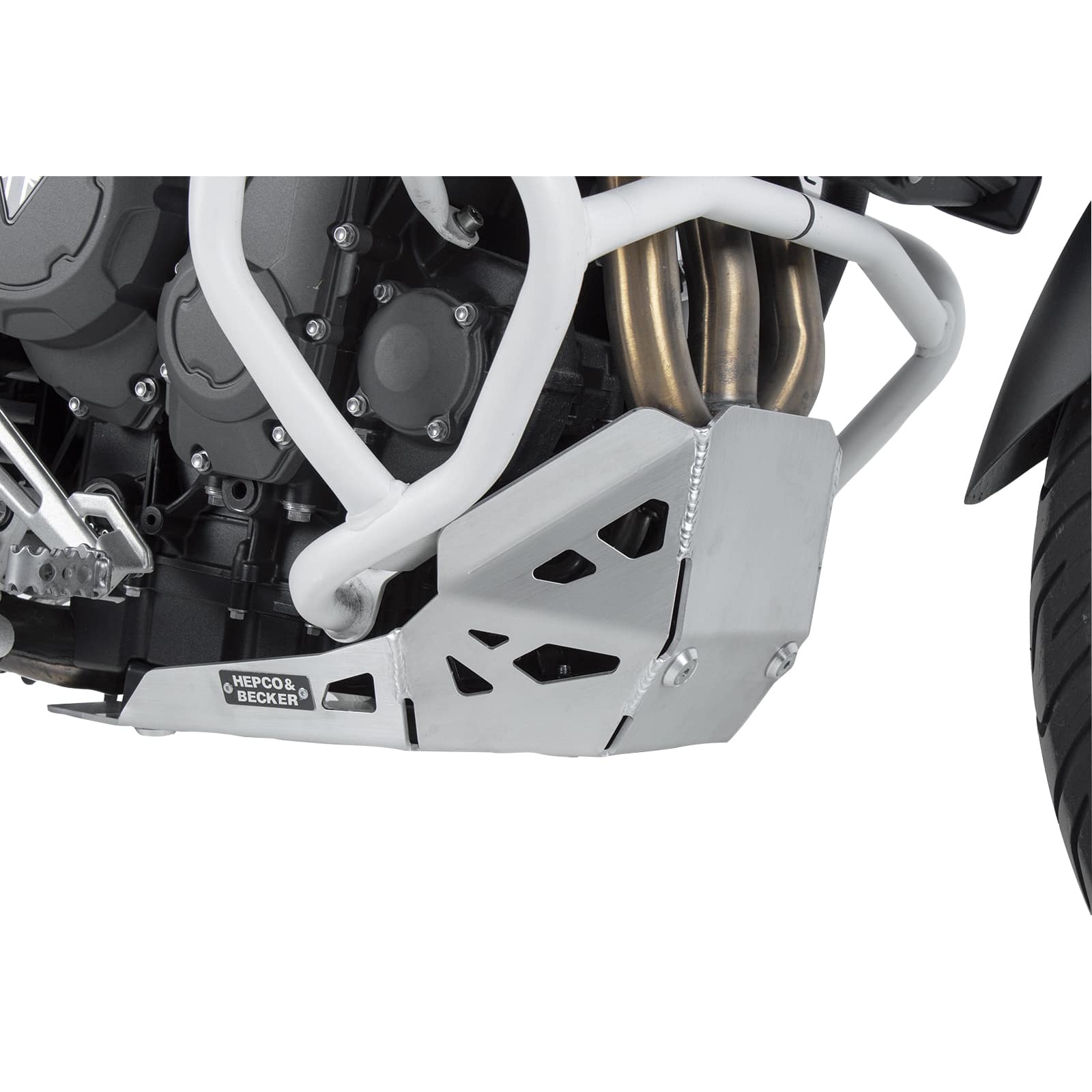 Hepco & Becker Motorschutz Alu silber für Triumph Tiger 900 2020-2023 - Motorradteile & Ersatzteile - Verkleidungen & Abdeckungen