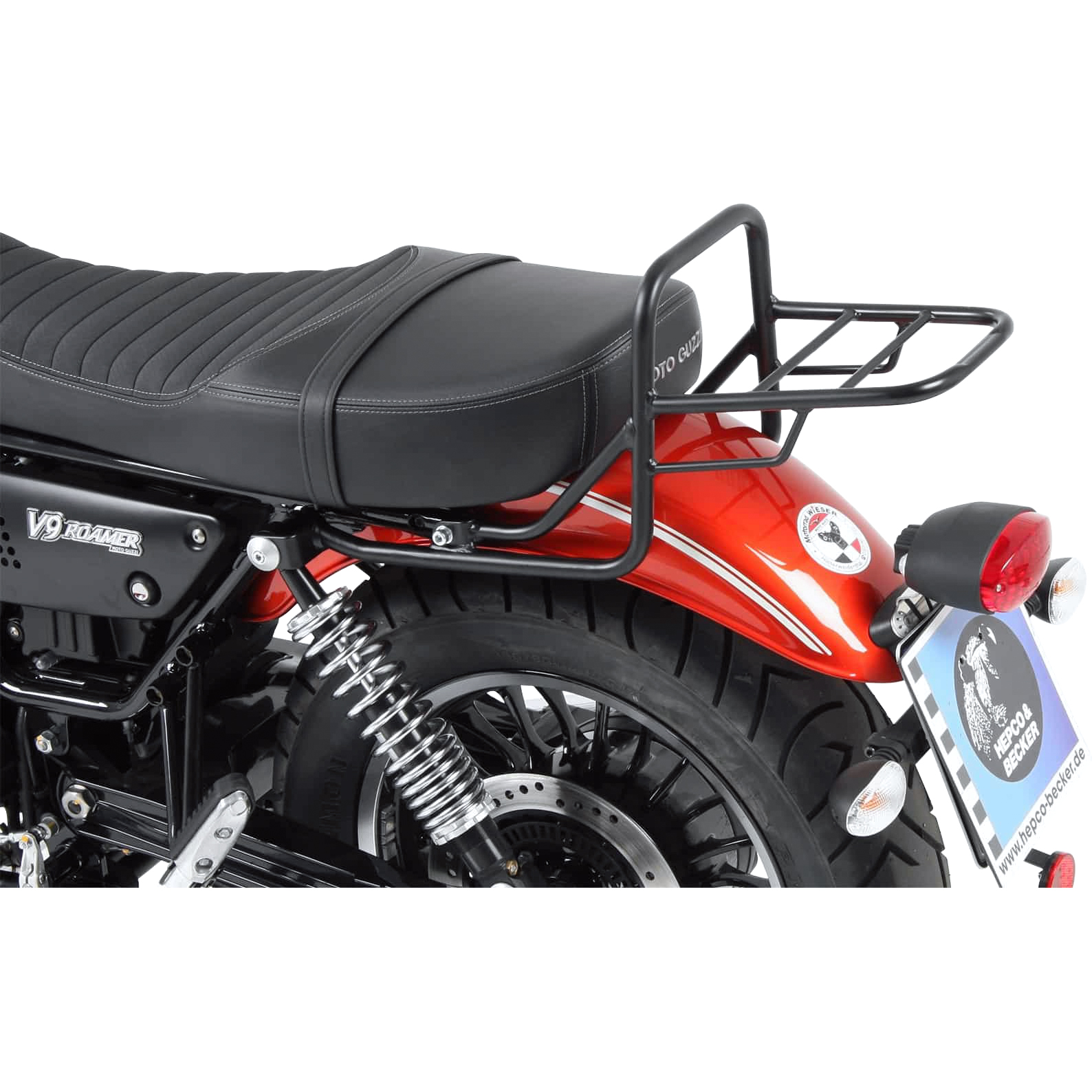 Hepco & Becker Rohrgepäckbrücke TC schwarz für Moto Guzzi V9 Roamer 2017- - Motorradzubehör - Motorradgepäck