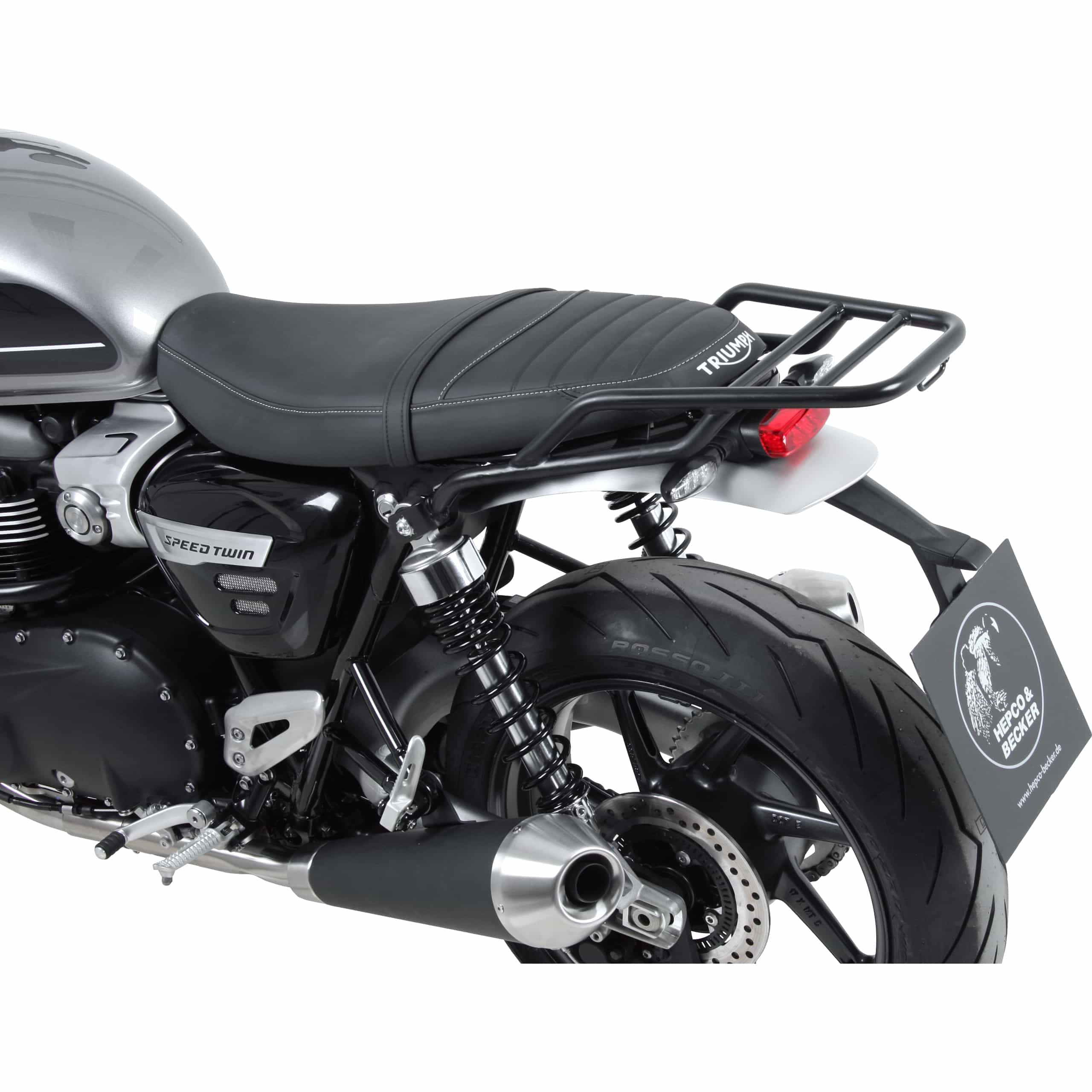 Hepco & Becker Rohrgepäckbrücke schwarz für Triumph Speed Twin 1200 - Motorradzubehör - Motorradgepäck