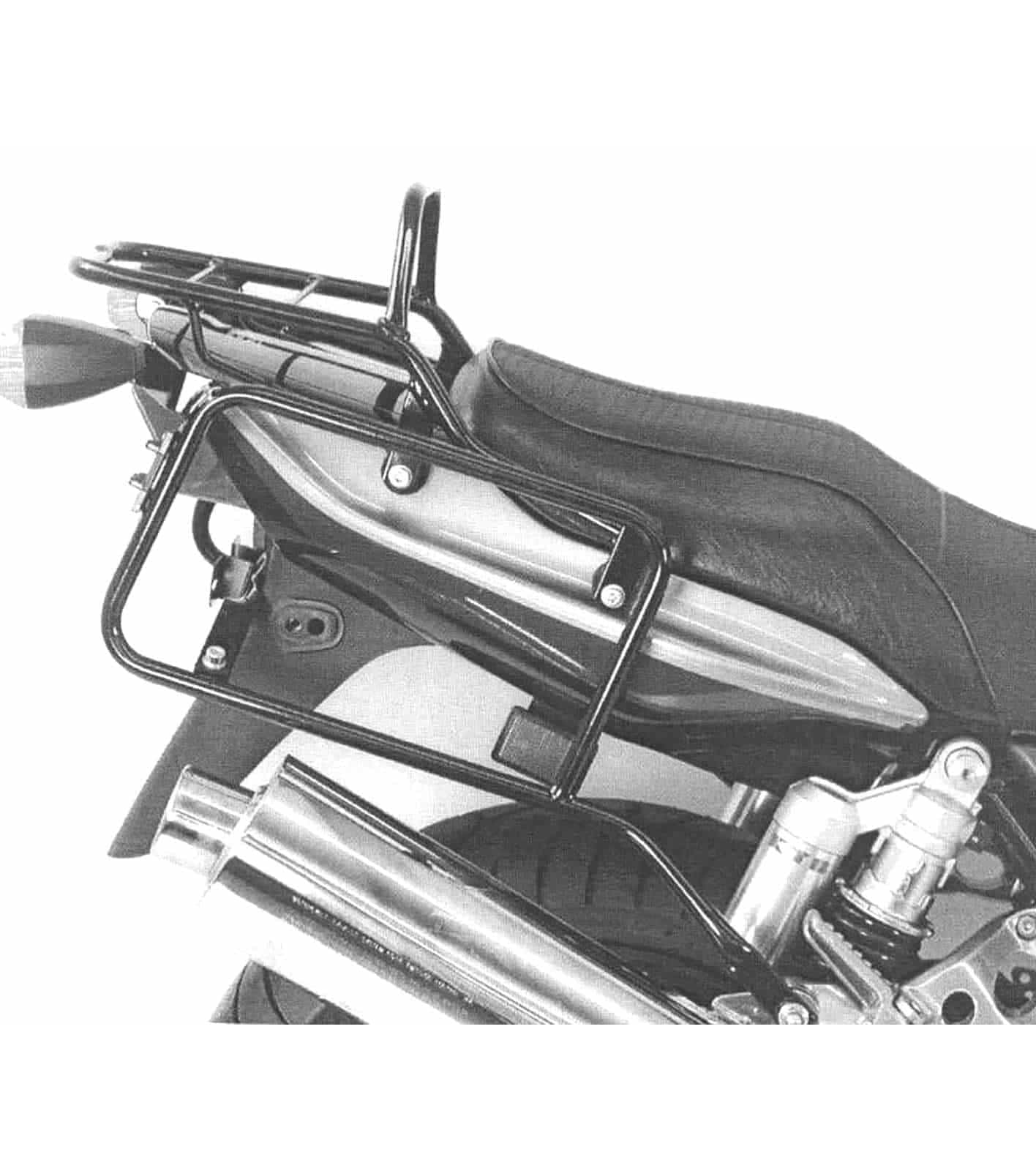 Hepco & Becker Seitenkofferträger schwarz für Kawasaki ZRX 1100 - Motorradzubehör - Motorradgepäck