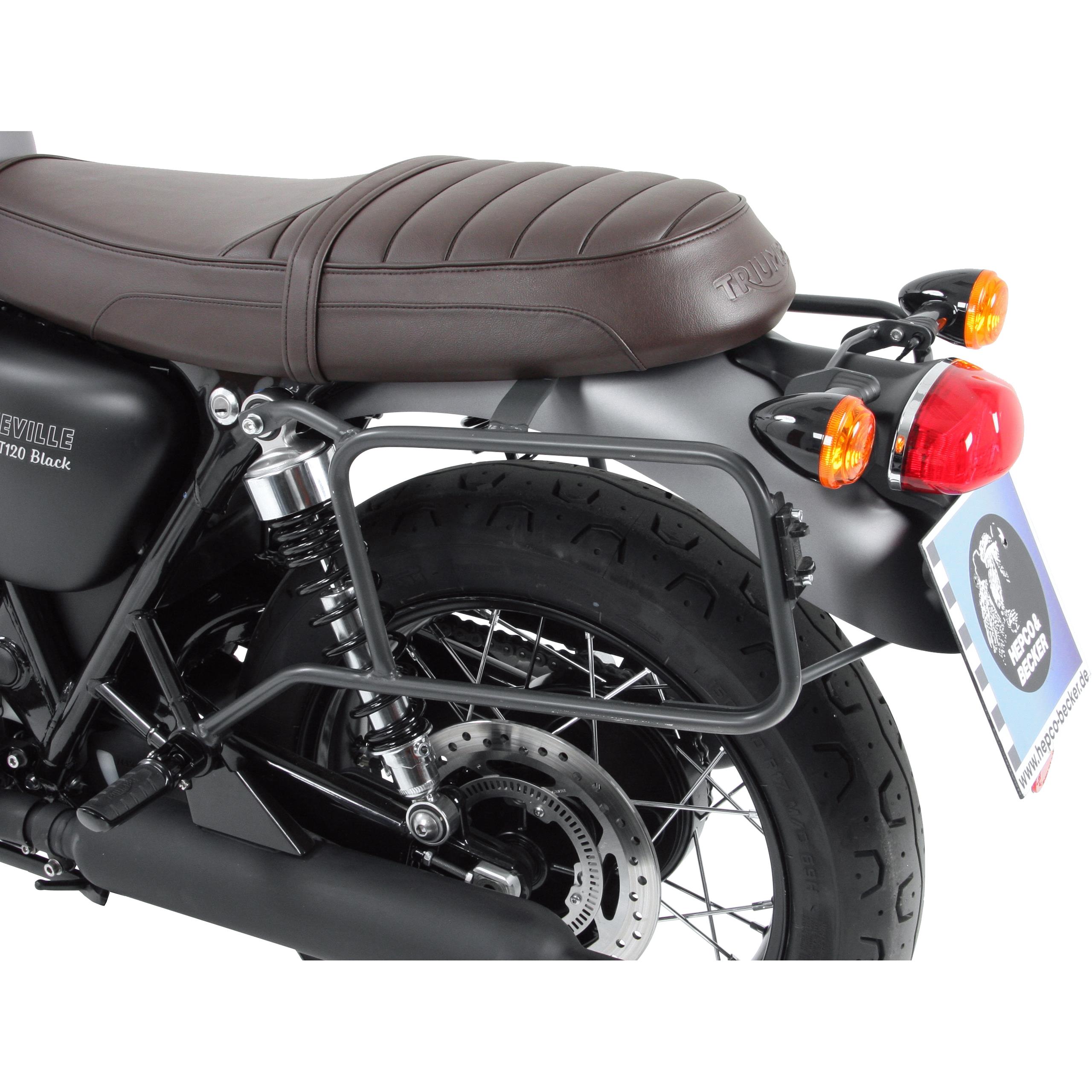 Hepco & Becker Seitenkofferträger schwarz für Triumph Bonneville T120 2016- - Motorradzubehör - Motorradgepäck