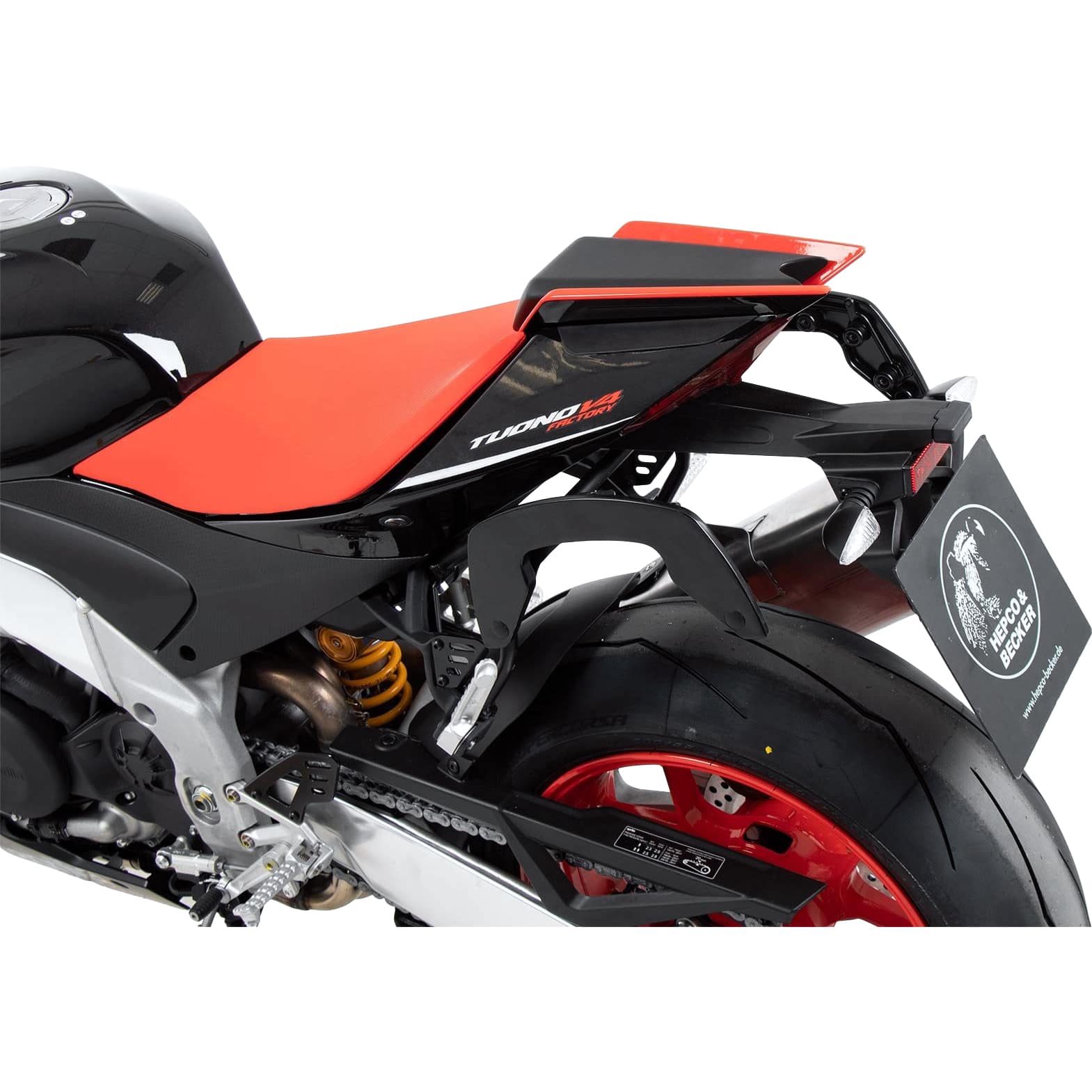 Hepco & Becker Seitentaschenhalter C-Bow schwarz für RSV 4 /Tuono 2021- - Motorradzubehör - Motorradgepäck