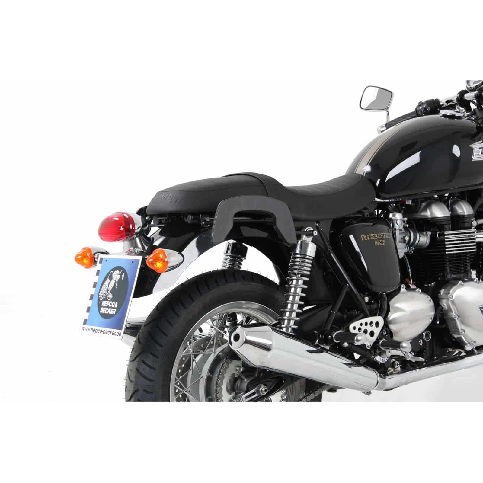 Hepco & Becker Seitentaschenhalter C-Bow schwarz für Thruxton 900 2004-2015 - Motorradzubehör - Motorradgepäck