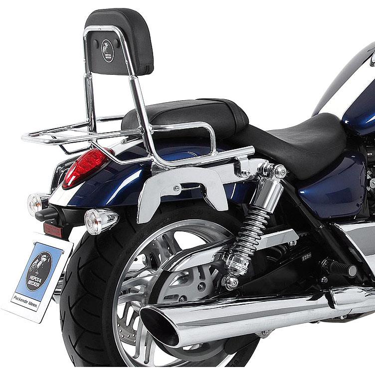 Hepco & Becker Sissybar mit Gepäckträger chrom für Thunderbird/Storm/Comman - Motorradzubehör - Motorradgepäck
