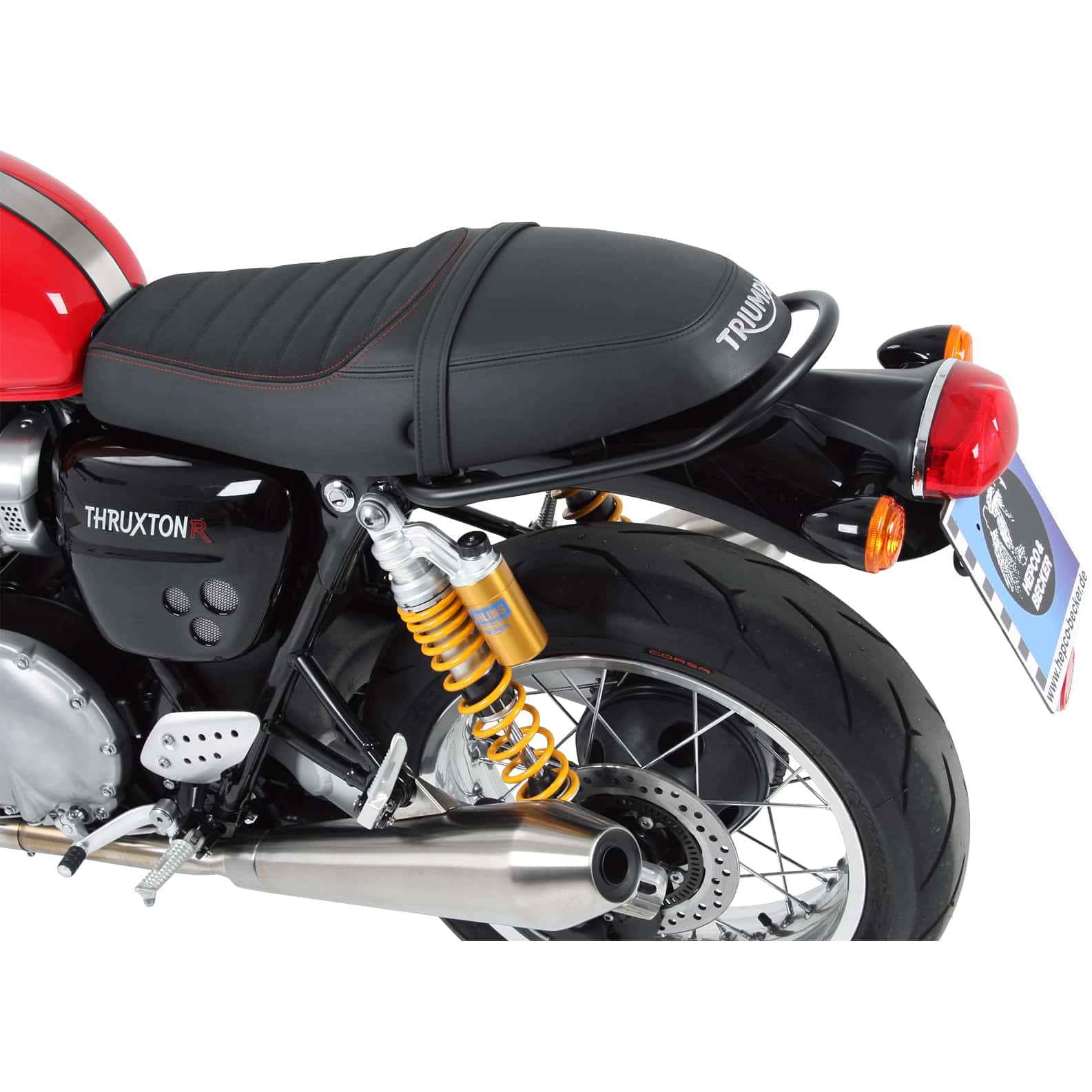 Hepco & Becker Soziushaltegriff/Reling schwarz für Triumph Thruxton 1200 - Motorradteile & Ersatzteile - Lenker