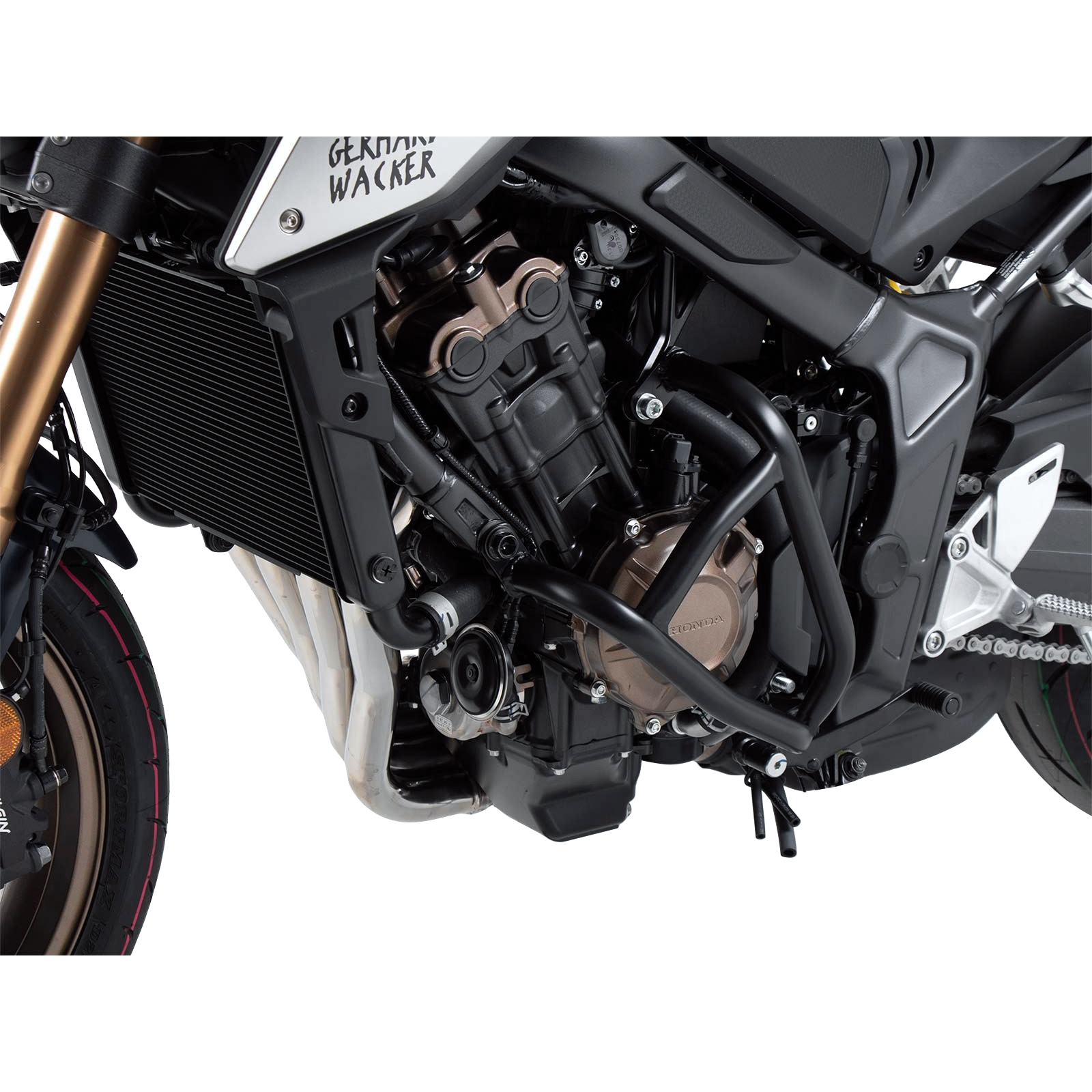 Hepco & Becker Sturzbügel Solid schwarz für Honda CB 650 R 2019-2020 - Motorradteile & Ersatzteile - Anbauteile