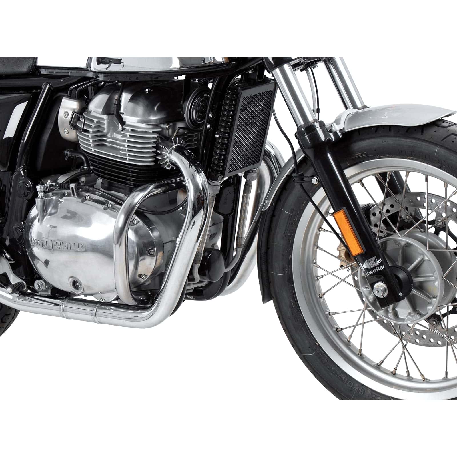 Hepco & Becker Sturzbügel chrom für Enfield Interceptor/Continental 650 - Motorradteile & Ersatzteile - Anbauteile
