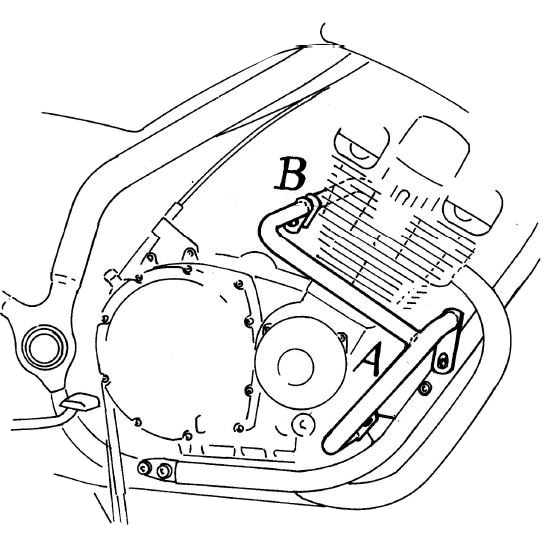 Hepco & Becker Sturzbügel chrom für Yamaha XJ 900 S Diversion - Motorradteile & Ersatzteile - Anbauteile