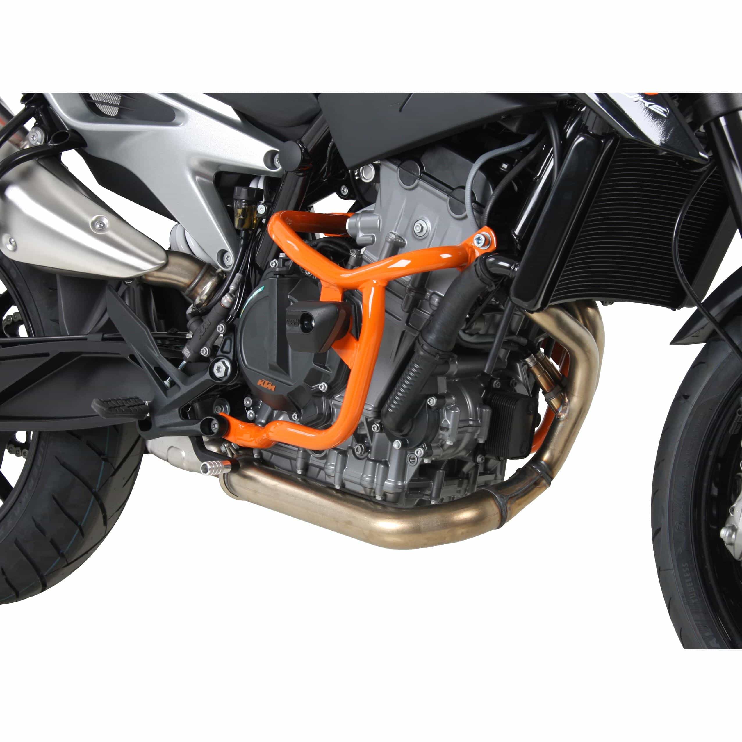 Hepco & Becker Sturzbügel mit Pads für KTM Duke 790 orange - Motorradteile & Ersatzteile - Anbauteile
