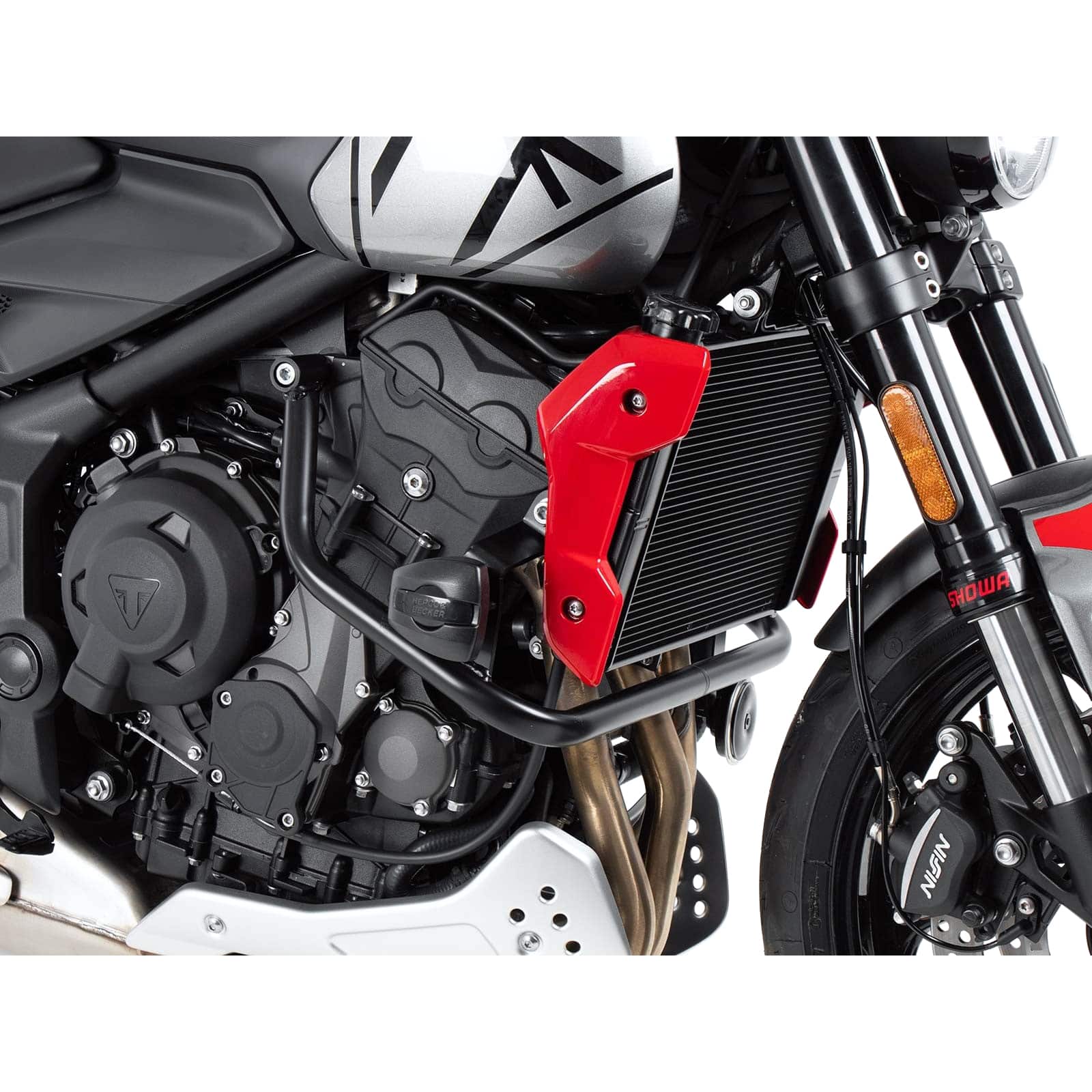 Hepco & Becker Sturzbügel schwarz mit Pads für Triumph Trident 660 21-24 - Motorradteile & Ersatzteile - Anbauteile