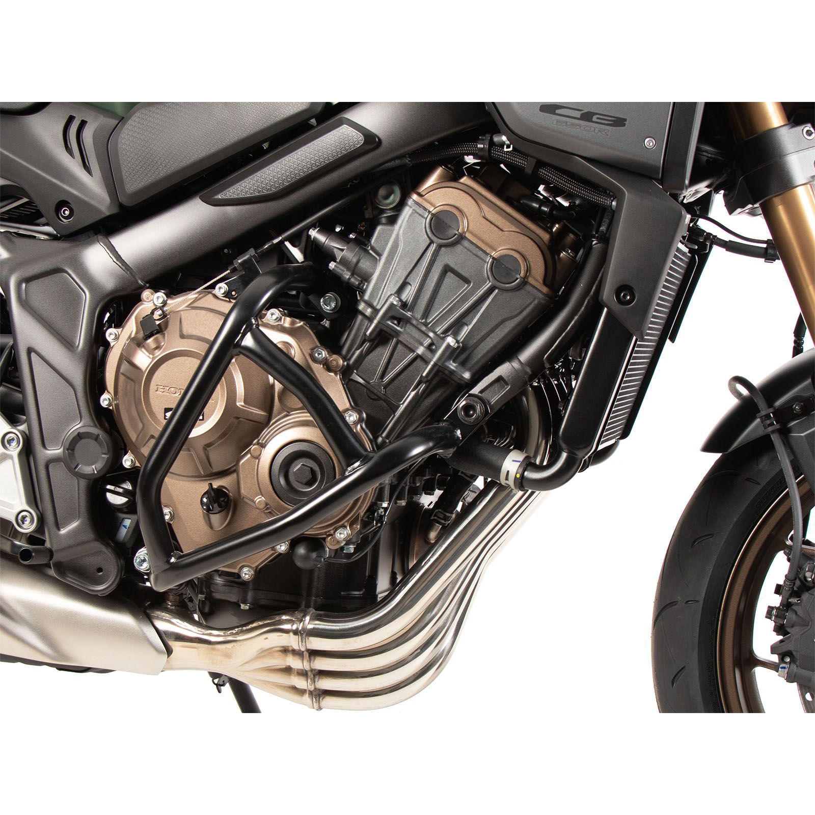 Hepco & Becker Sturzbügel solid schwarz für Honda CB 650 R 2024- - Motorradteile & Ersatzteile - Anbauteile