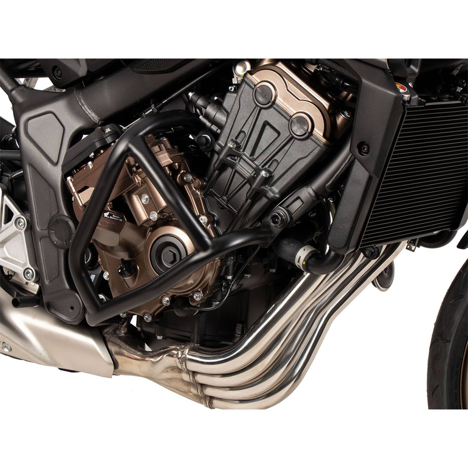Hepco & Becker Sturzbügel solid schwarz für Honda CB 650 R E-Clutch - Motorradteile & Ersatzteile - Anbauteile