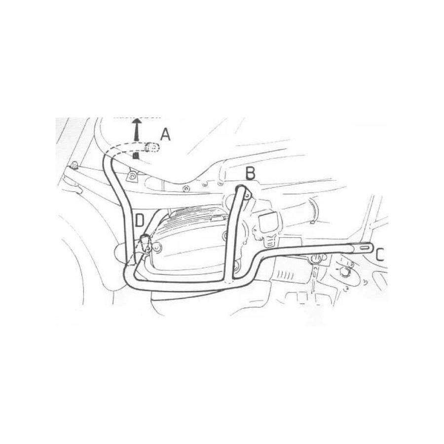 Hepco & Becker Sturzbügel unten silber für BMW R 1150 GS /Adventure - Motorradteile & Ersatzteile - Anbauteile