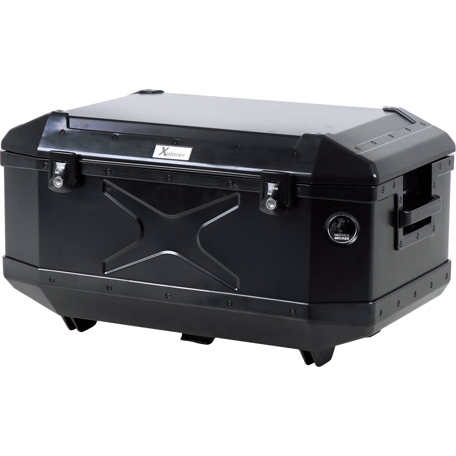 Hepco & Becker Topcase Xplorer 60 Aluminium 58 Liter schwarz - Motorradzubehör - Motorradgepäck