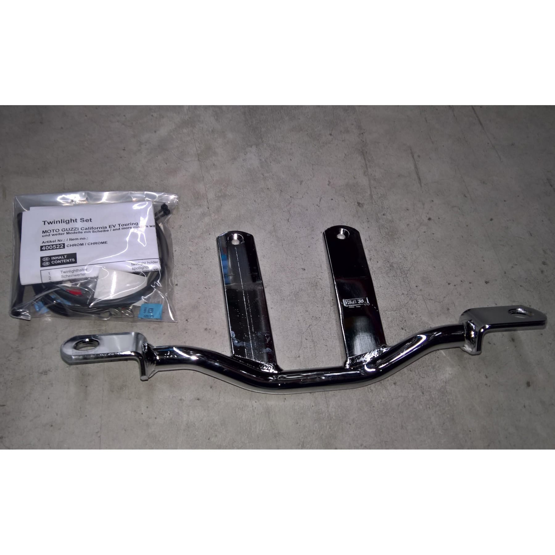 Hepco & Becker Twinlight-Set chrom für Moto Guzzi California 1100i/Jackal/E - Motorradteile & Ersatzteile - Beleuchtung