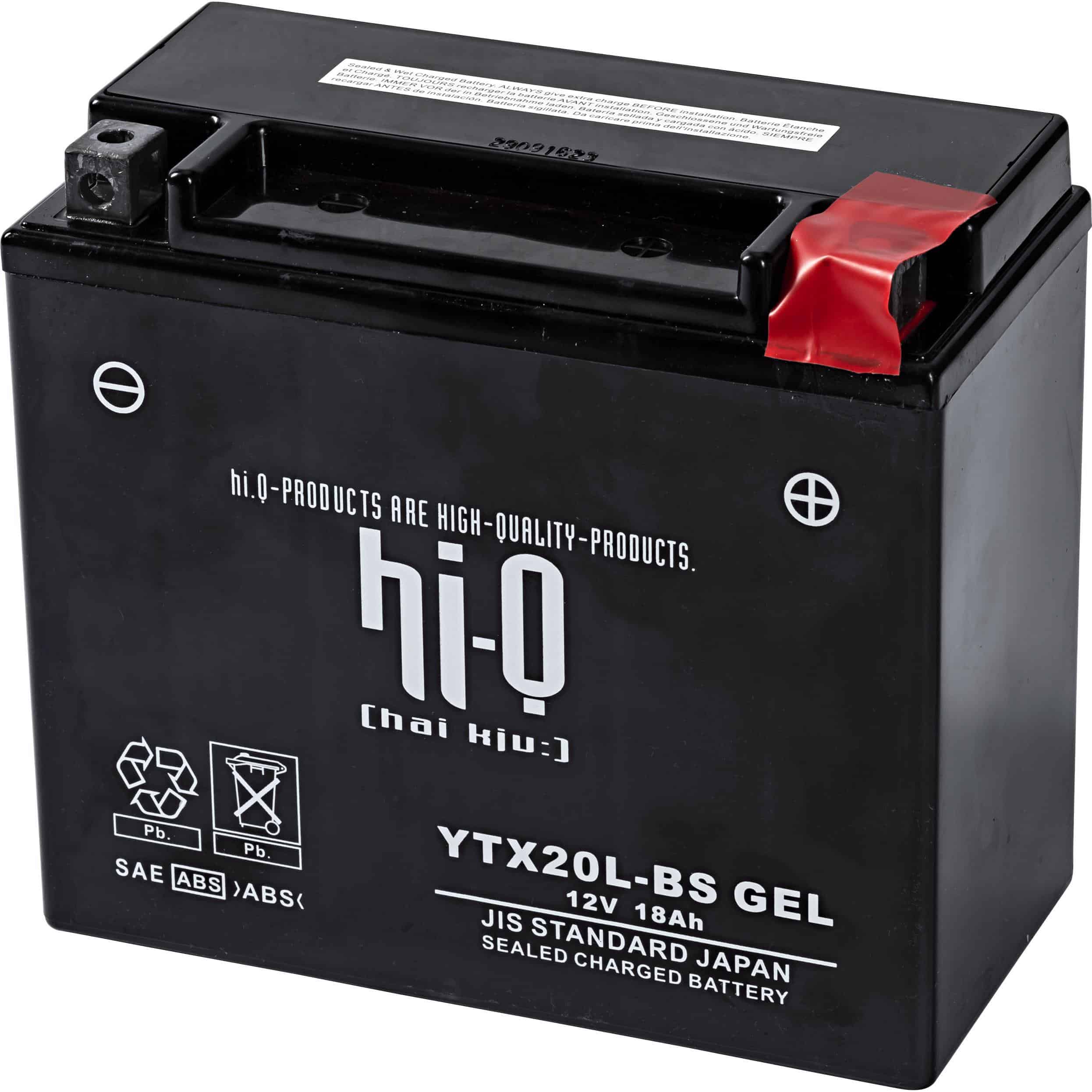 Hi-Q Batterie AGM Gel geschl. HTX20L-BS