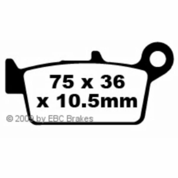 Hi-Q Bremsbeläge organisch FA131TT 75x36x10