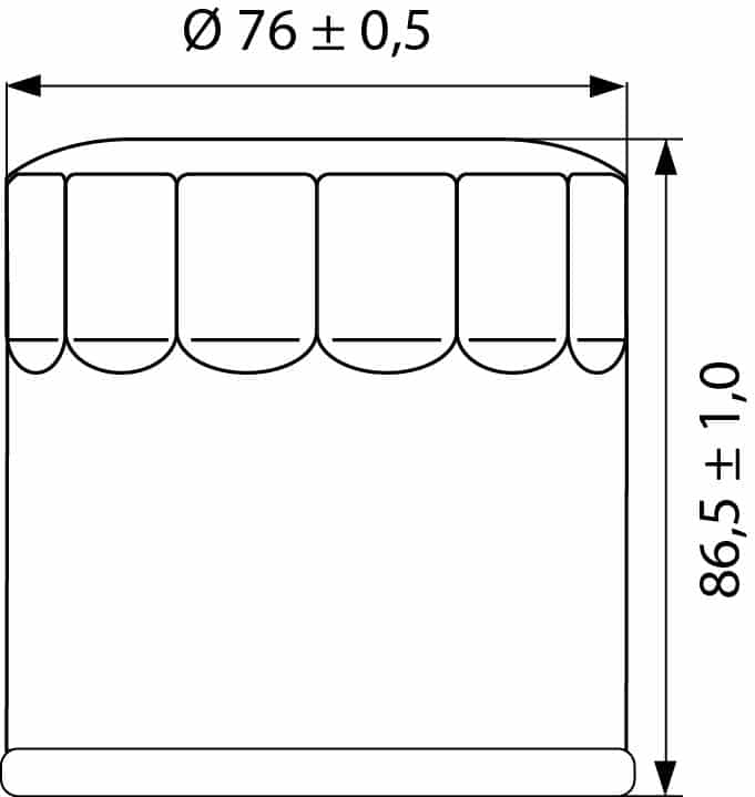 Hi-Q Ölfilter Patrone OF551 für Moto Guzzi/Sym - Motorradteile & Ersatzteile - Filter & Schläuche