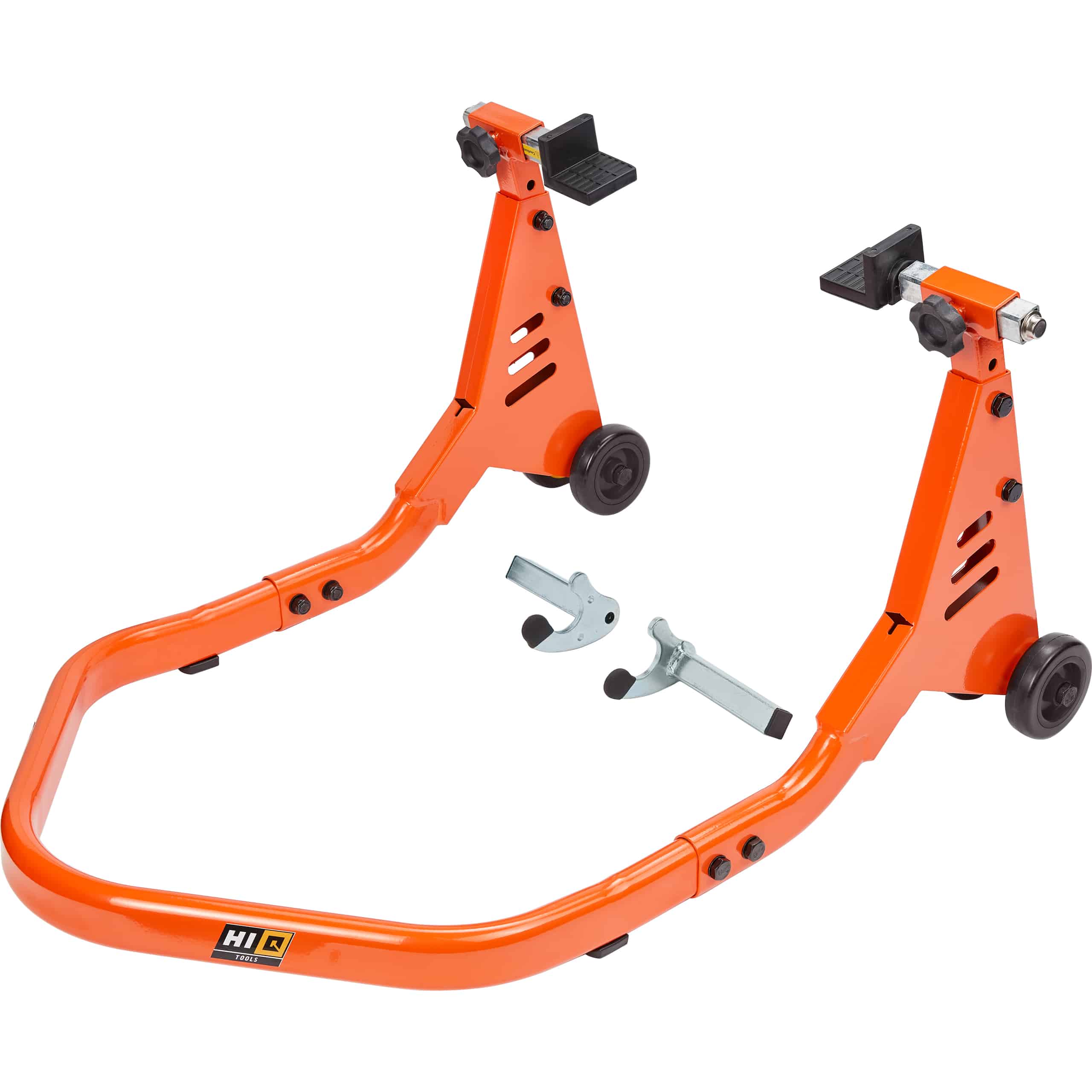 Hi-Q Tools Montageständer IV hinten orange mit Winkel+Racingaufnahmen - Motorradzubehör - Aufbockvorrichtungen