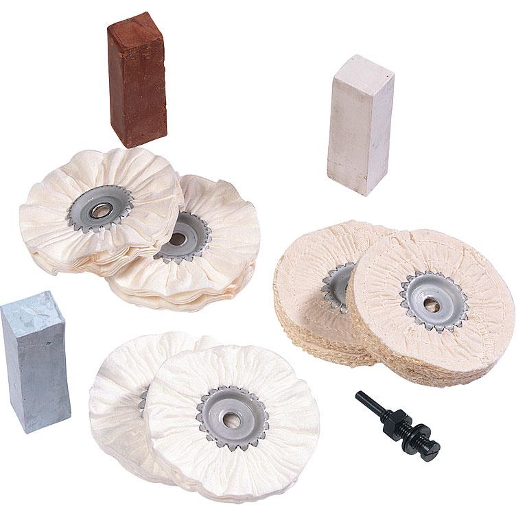 Hi-Q Tools Profi-Polierset DIY 10-teilig Ø 100 mm - Motorradzubehör - Reinigung & Pflege