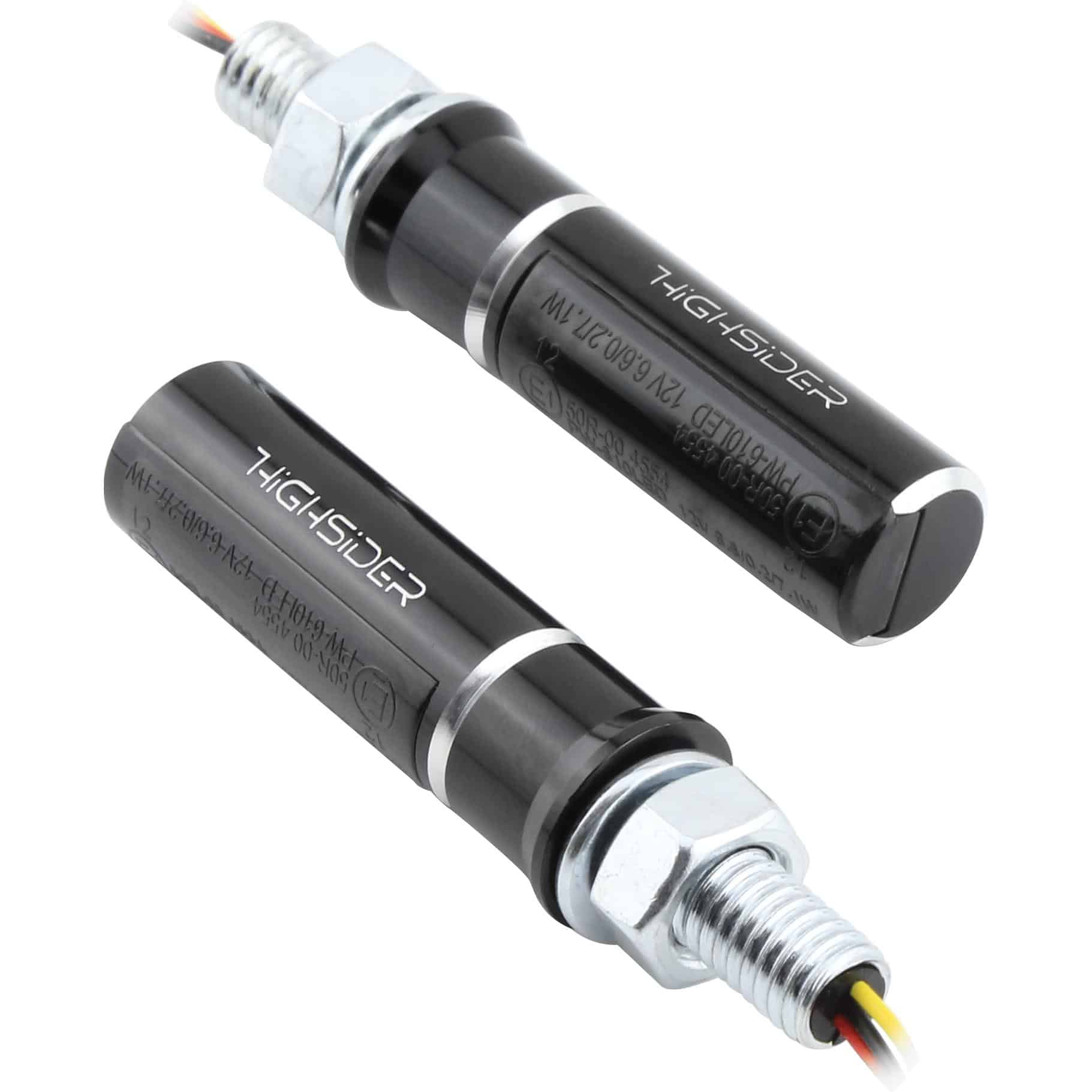 Highsider LED Alu Rücklicht/Blinkerpaar M8 CONERO schwarz - Motorradteile & Ersatzteile - Beleuchtung